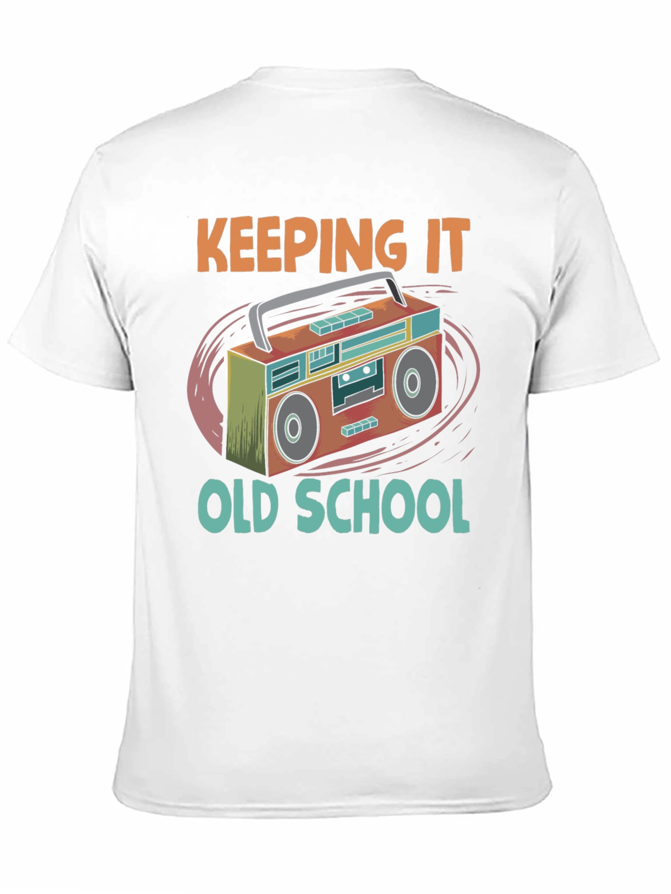 Retro Boombox Graphic T-Shirt: Keeping It Old School Style