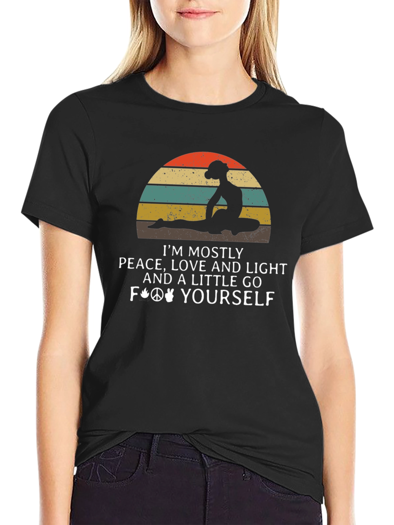 Peace Love Light Graphic T-Shirt