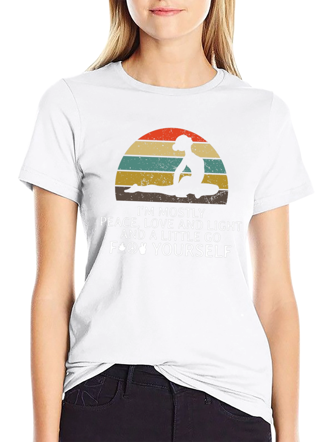Peace Love Light Graphic T-Shirt