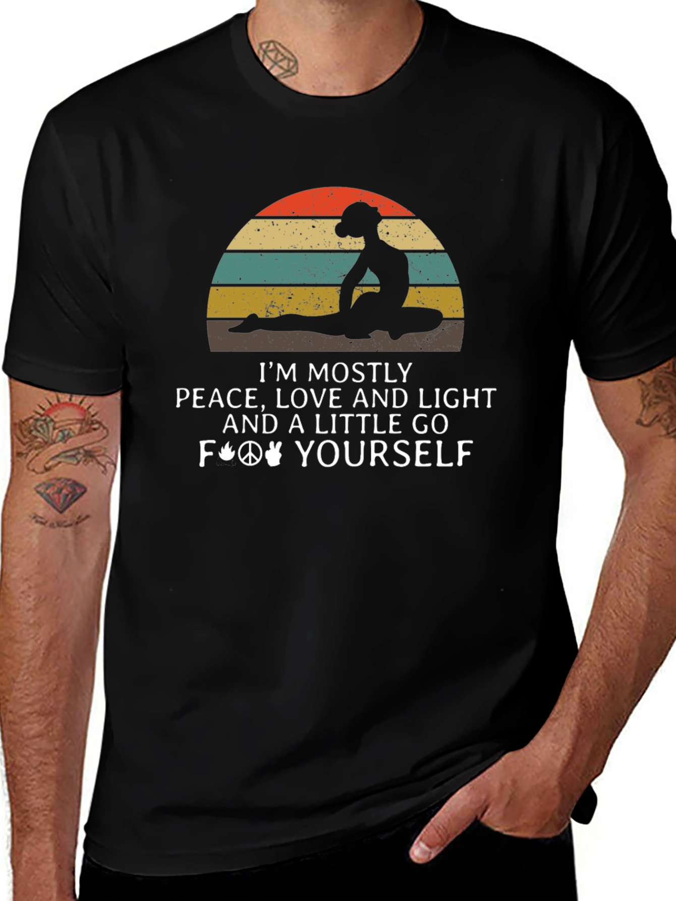 Peace Love Light Graphic T-Shirt