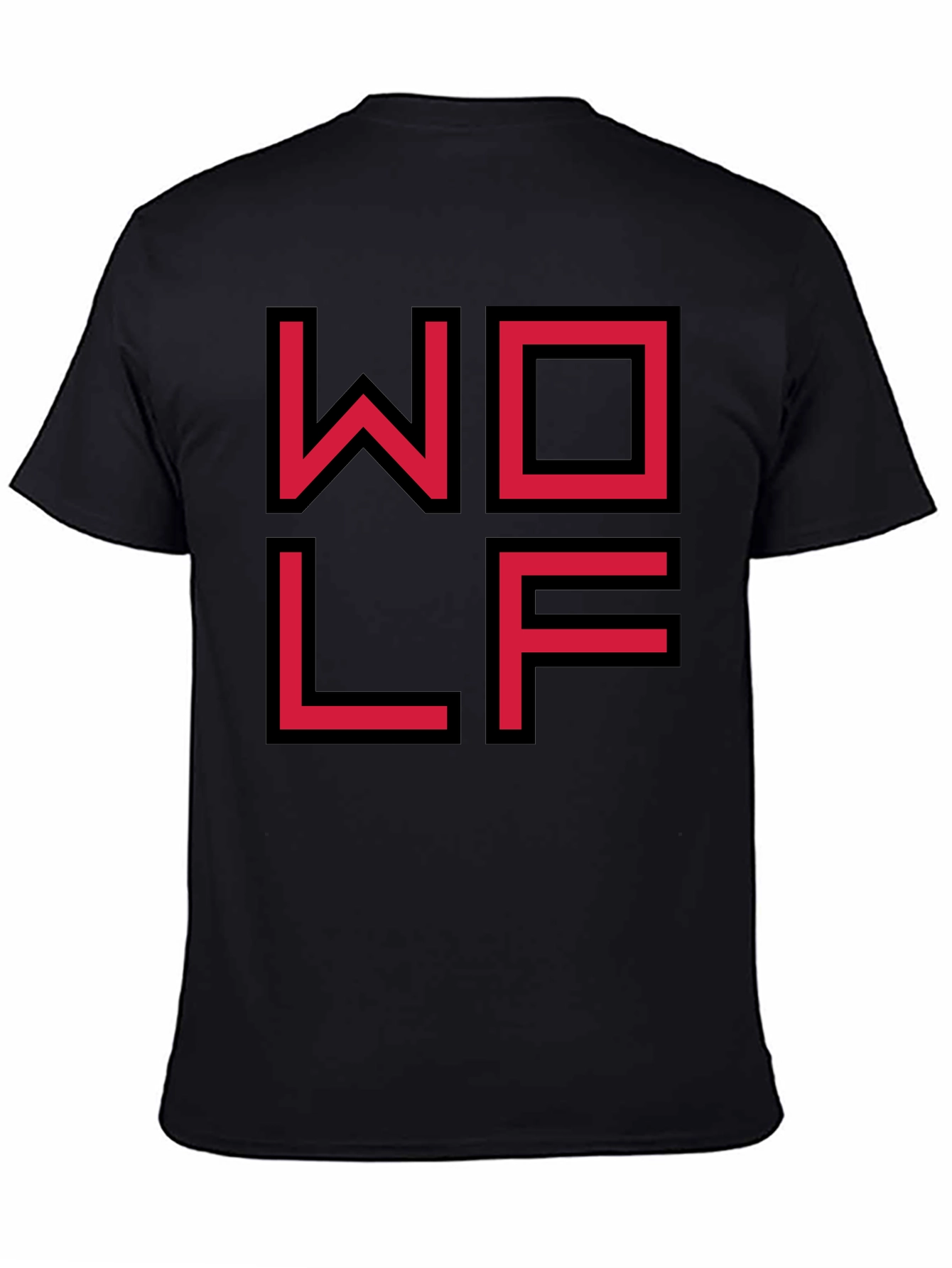 Geometric WOLF Graphic Tee - Modern Streetwear