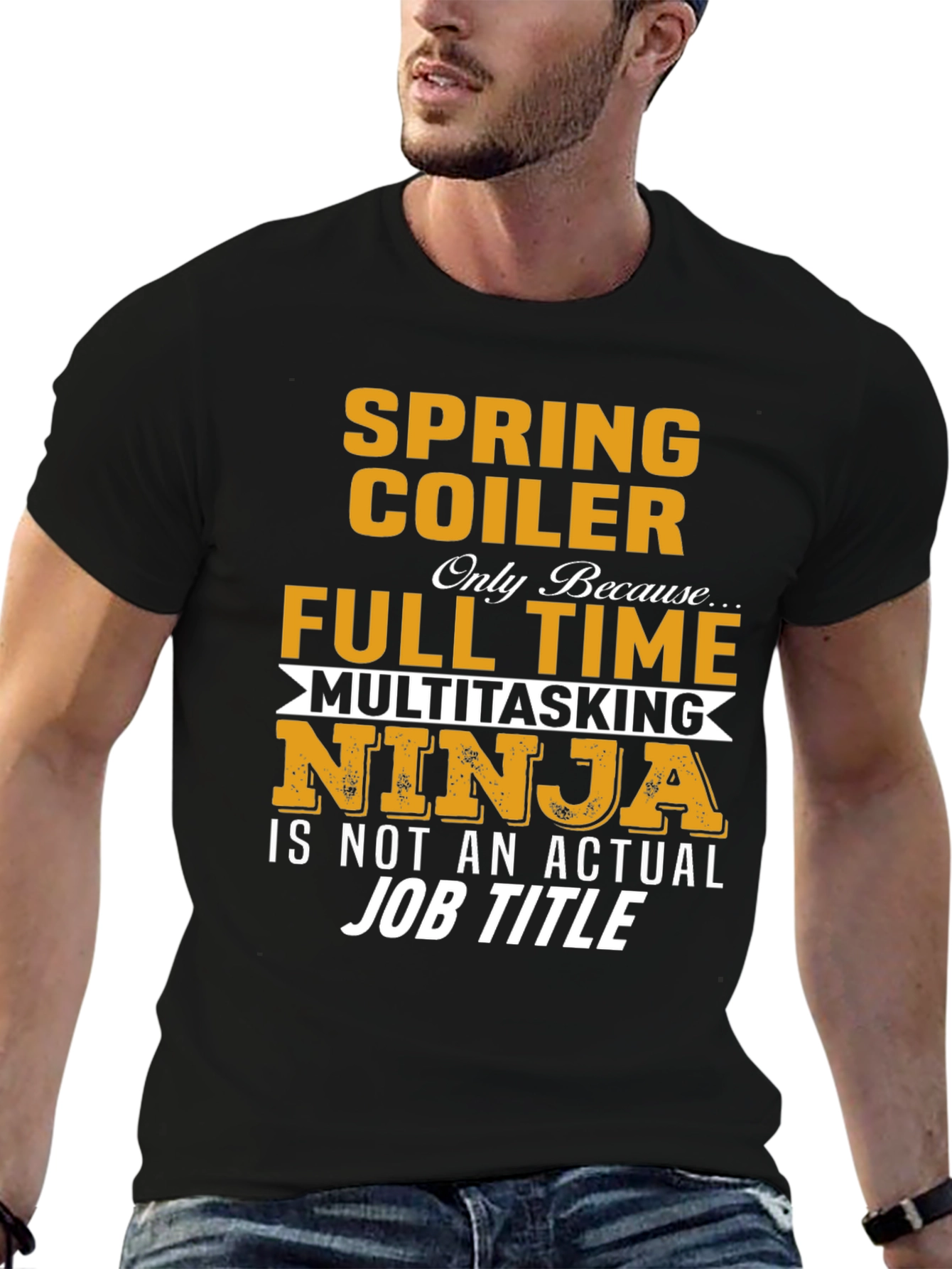 Spring Coiler Full Time Multitasking Ninja T-Shirt