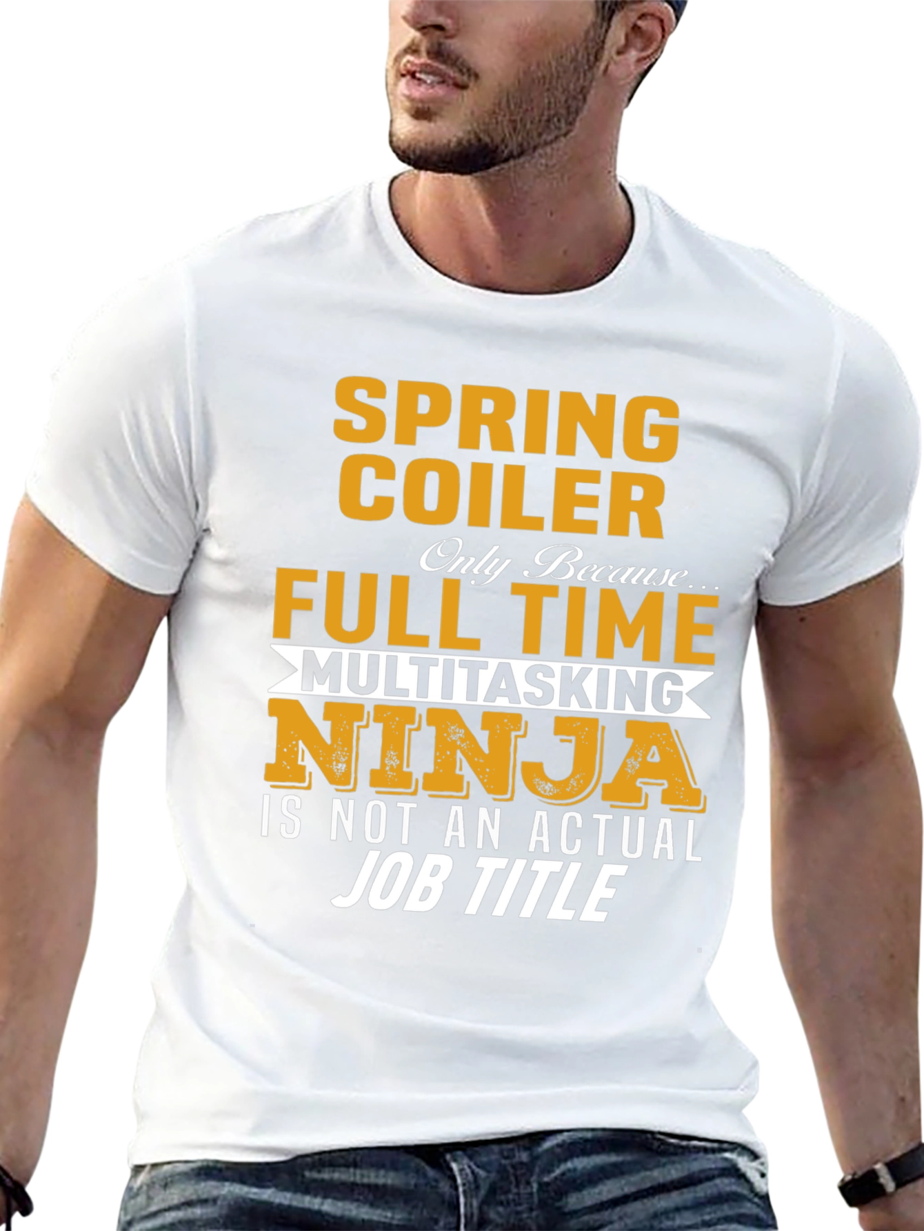 Spring Coiler Full Time Multitasking Ninja T-Shirt