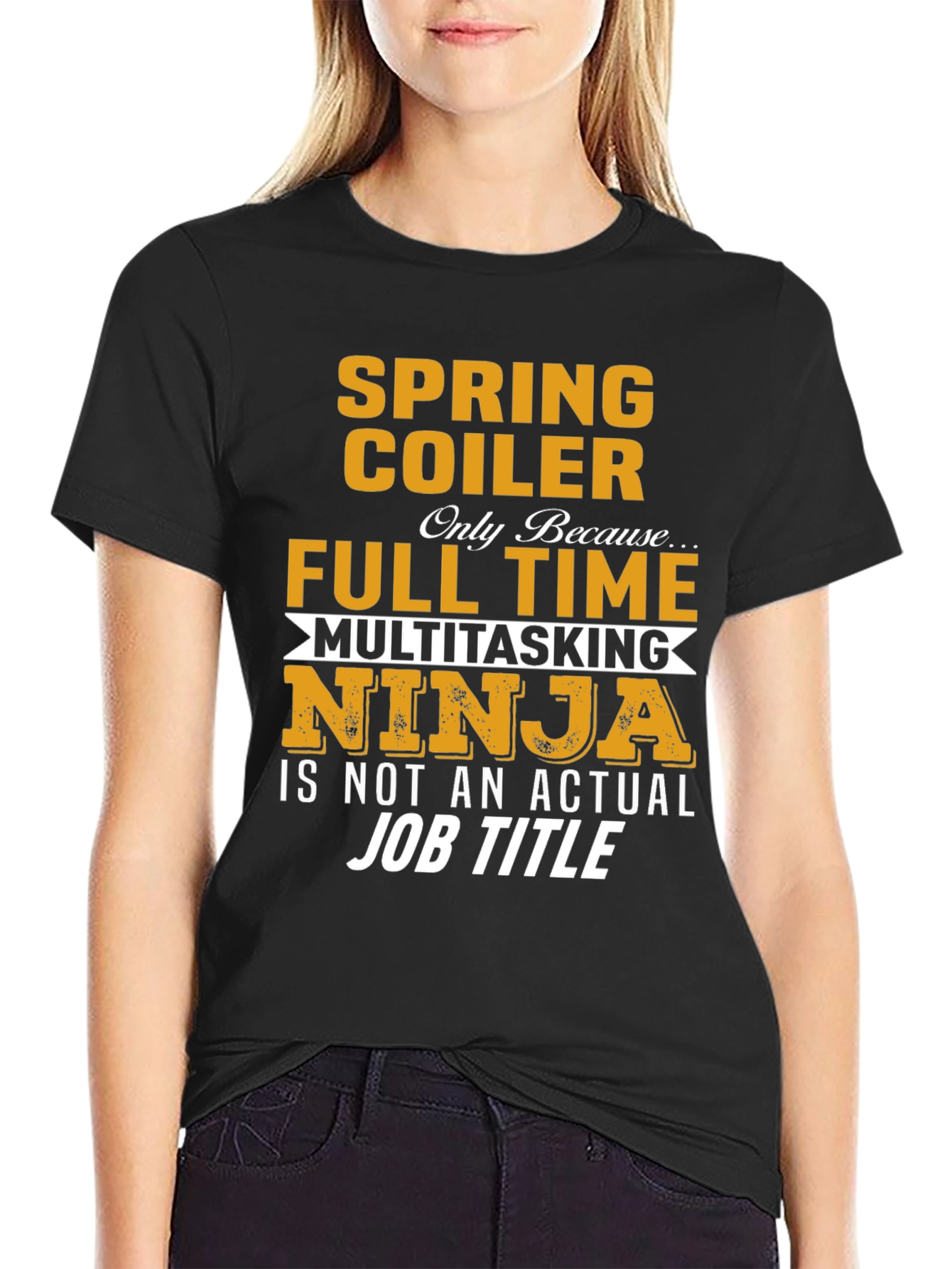 Spring Coiler Full Time Multitasking Ninja T-Shirt
