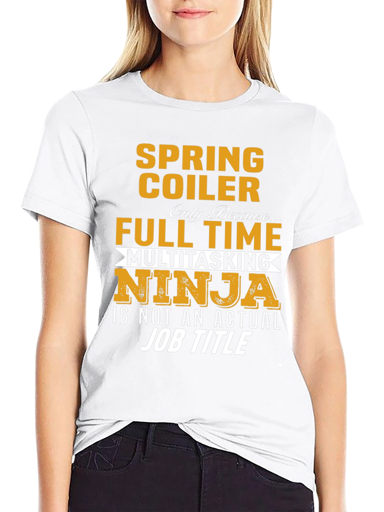 Spring Coiler Full Time Multitasking Ninja T-Shirt