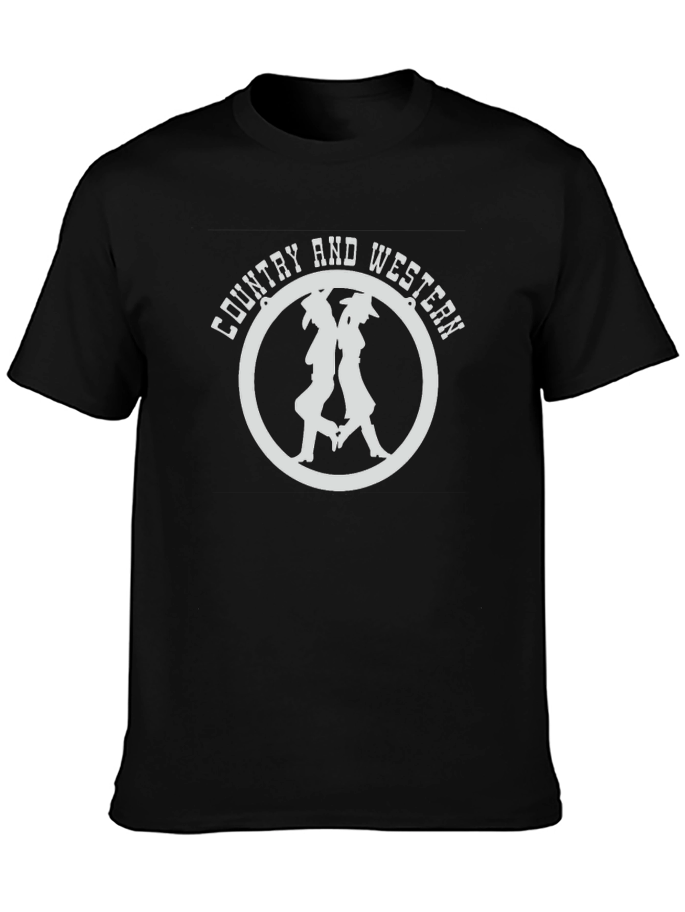 Country and Western T-Shirt Black