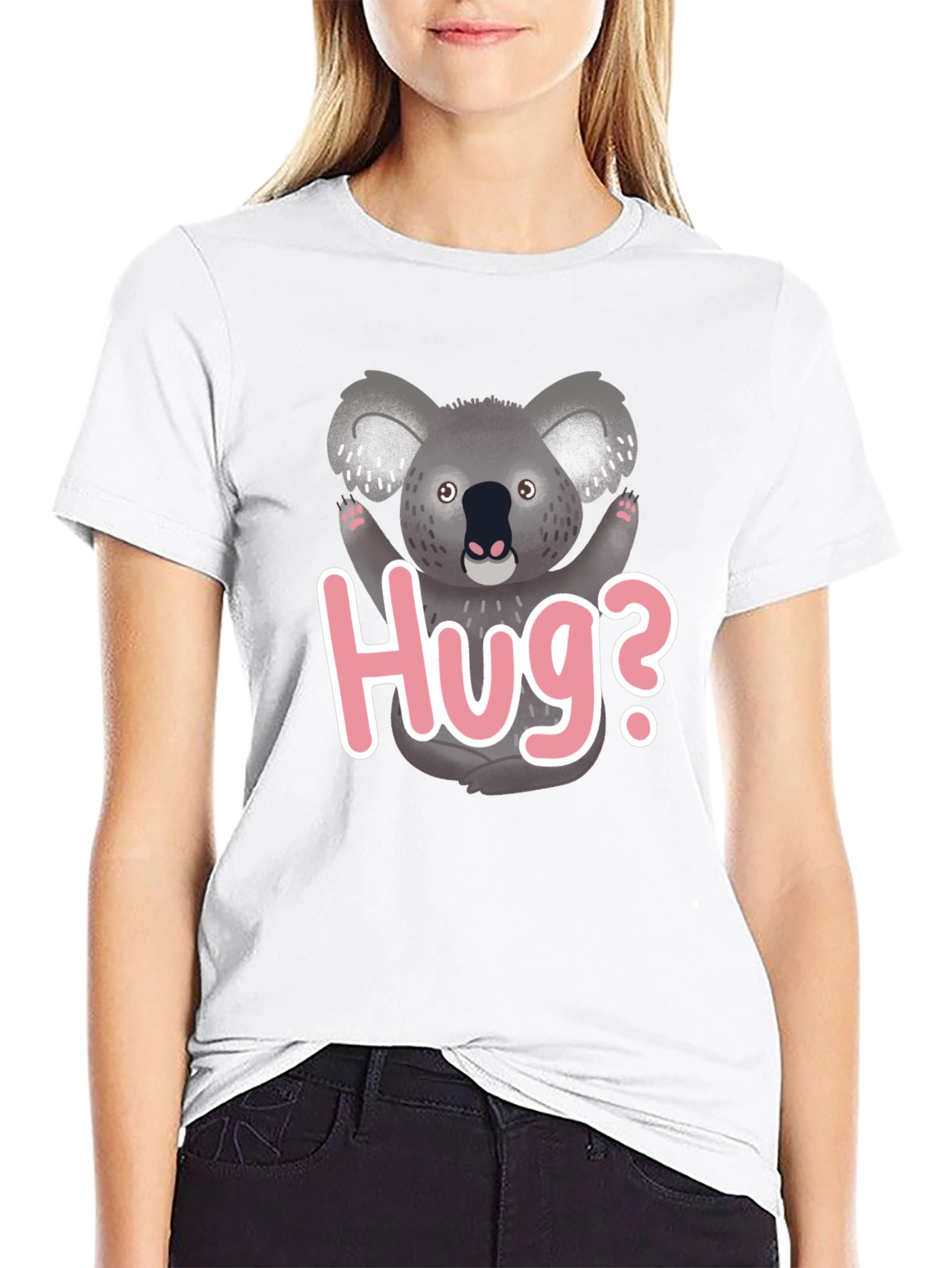 Cute Koala Hug T-Shirt - Graphic Tee