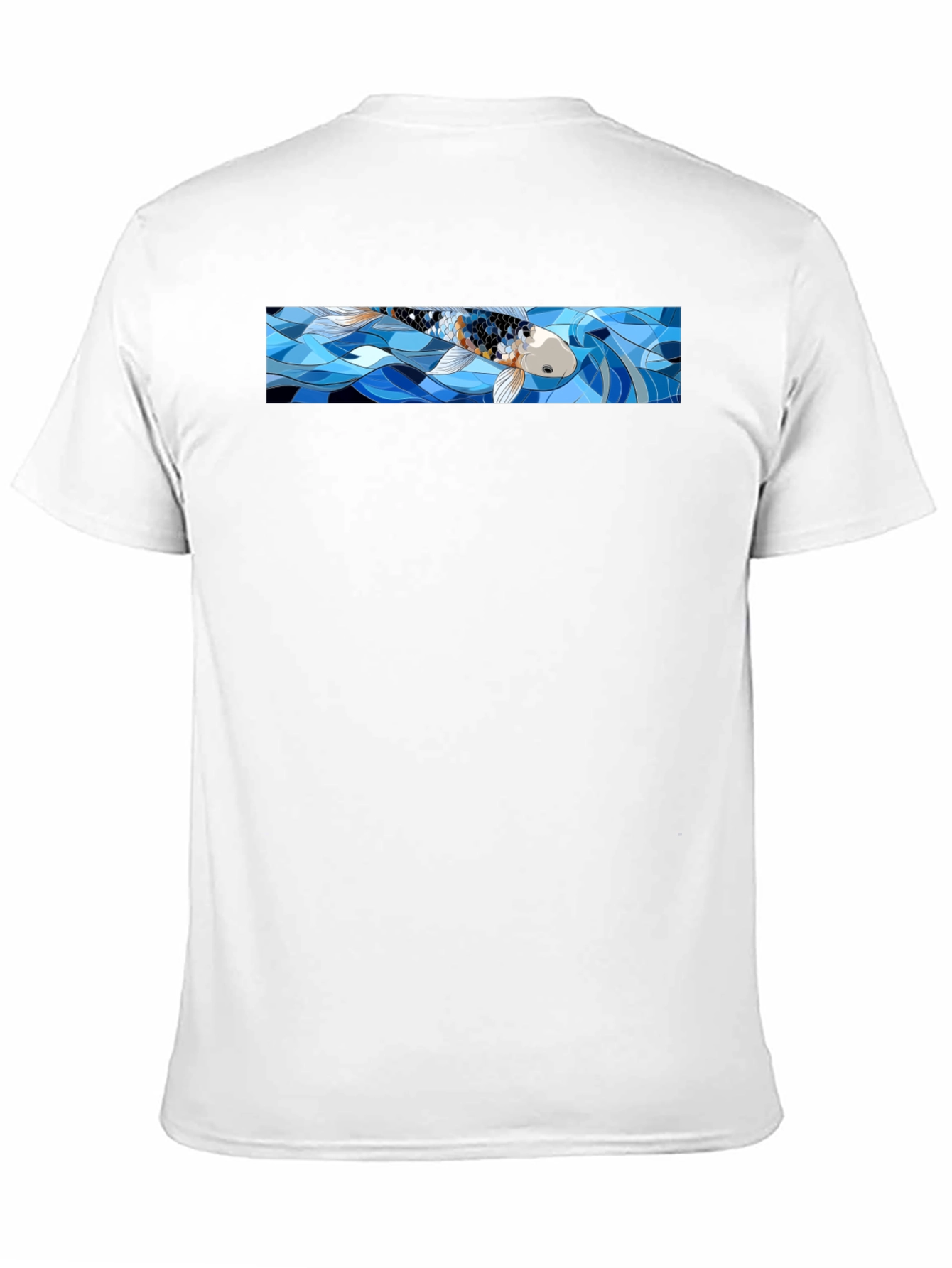Koi Fish Graphic T-Shirt - Black Cotton Tee