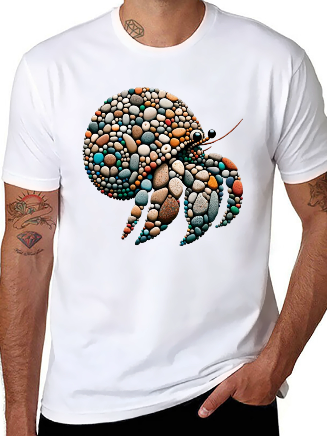 Stone Crab Graphic T-Shirt - Unique Design