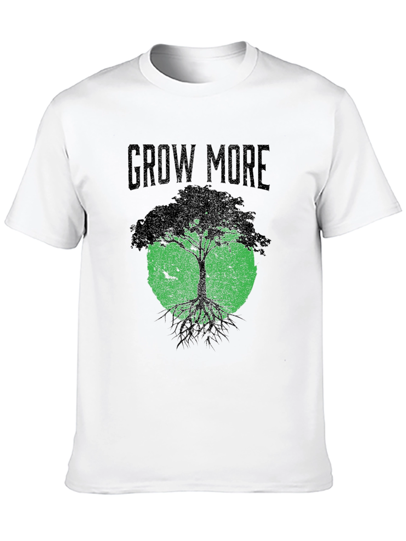 Grow More Tree Graphic T-Shirt - Black