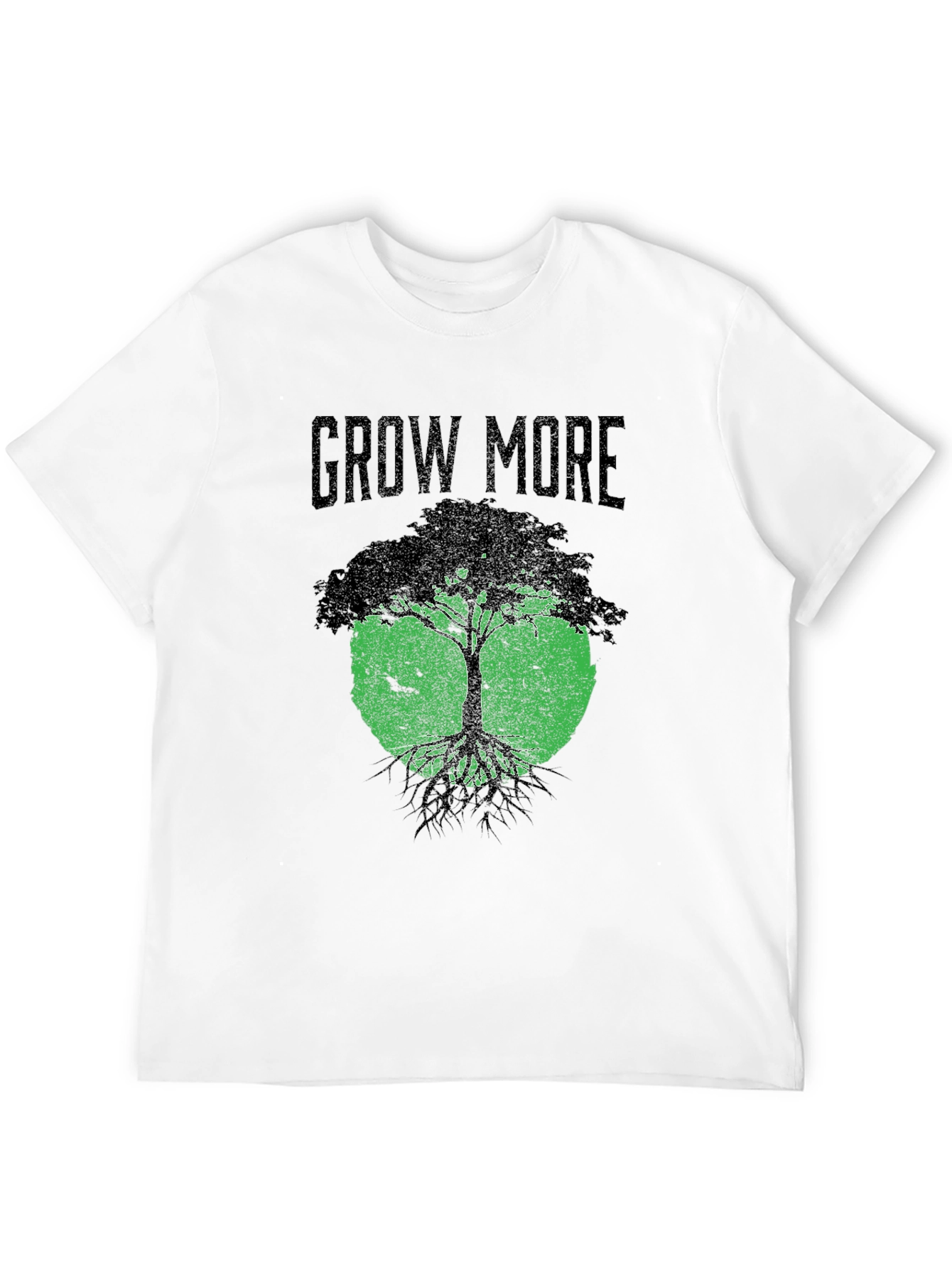 Grow More Tree Graphic T-Shirt - Black