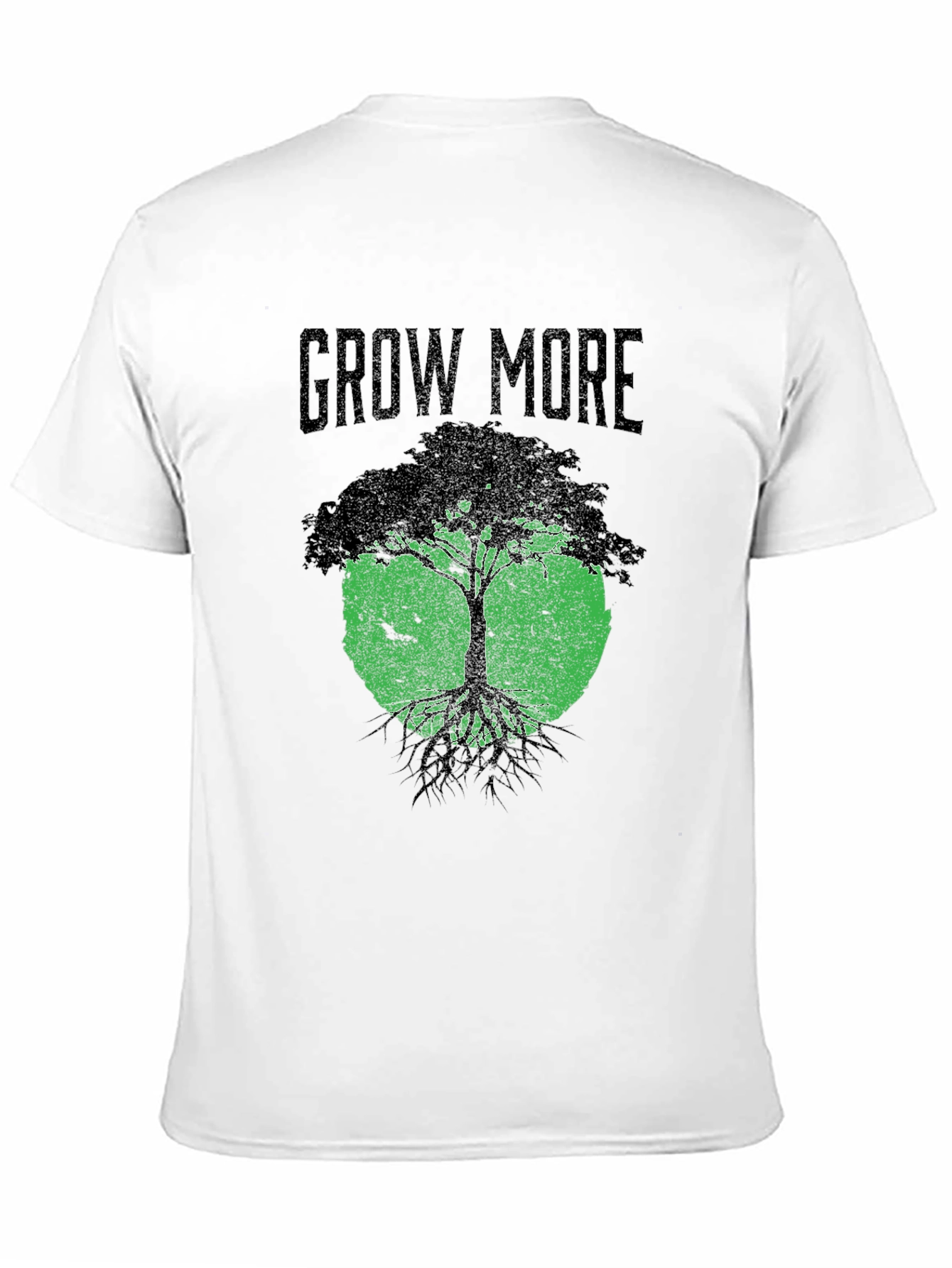 Grow More Tree Graphic T-Shirt - Black