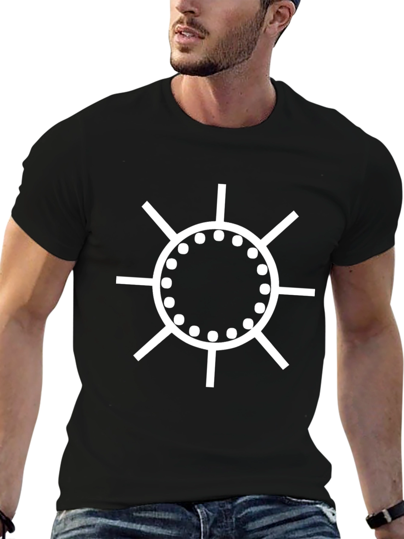 Graphic Print Crew Neck T-Shirt