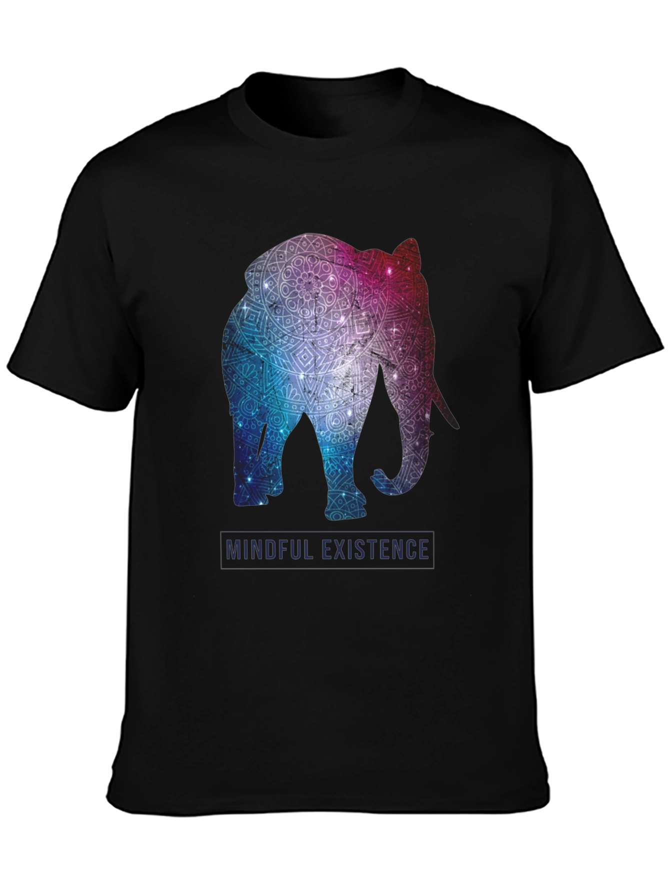 Mindful Existence Elephant Graphic T-Shirt