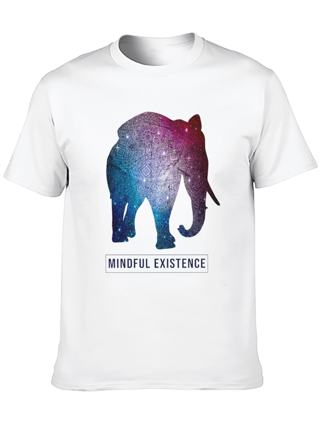 Mindful Existence Elephant Graphic T-Shirt