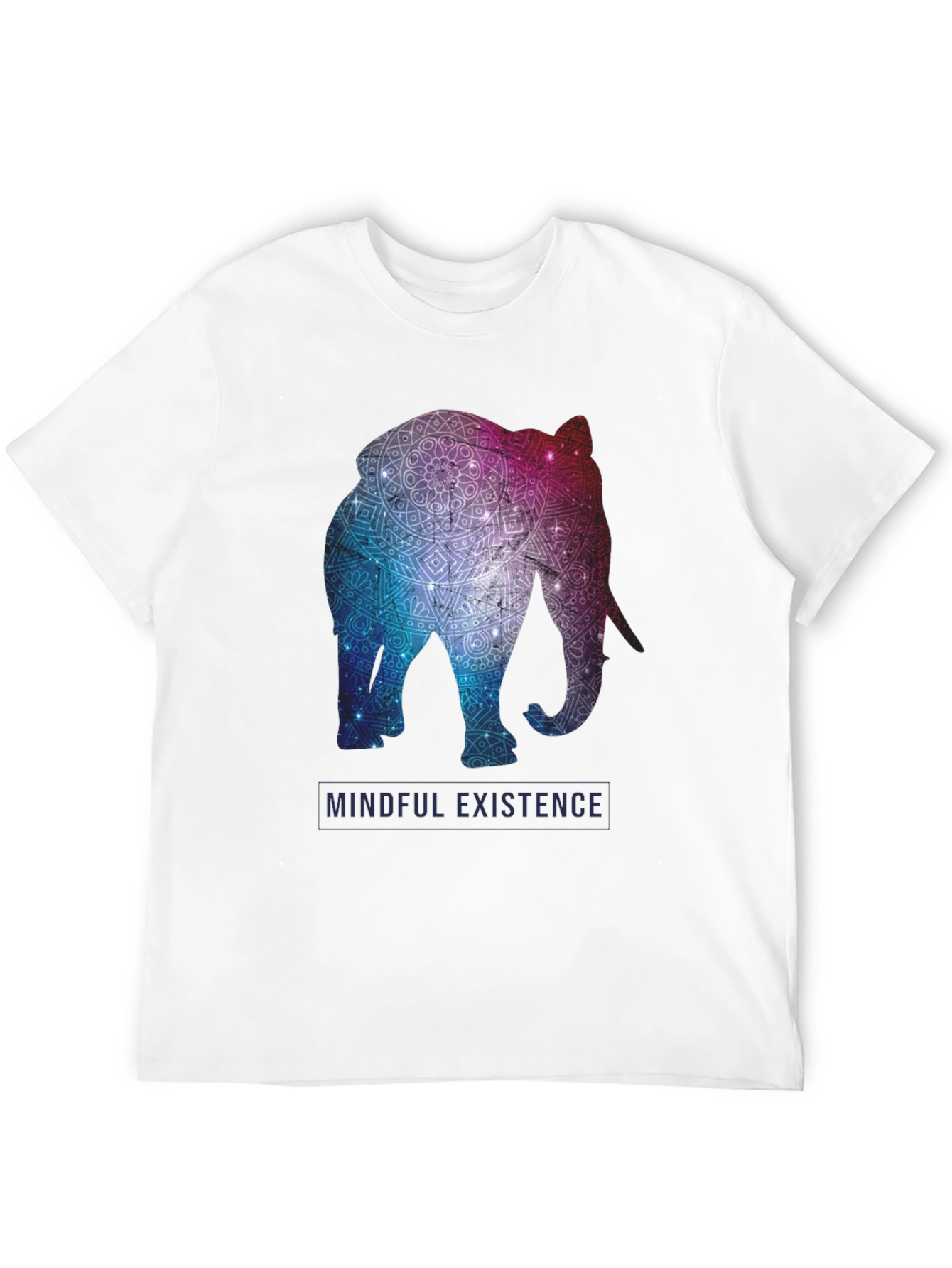 Mindful Existence Elephant Graphic T-Shirt