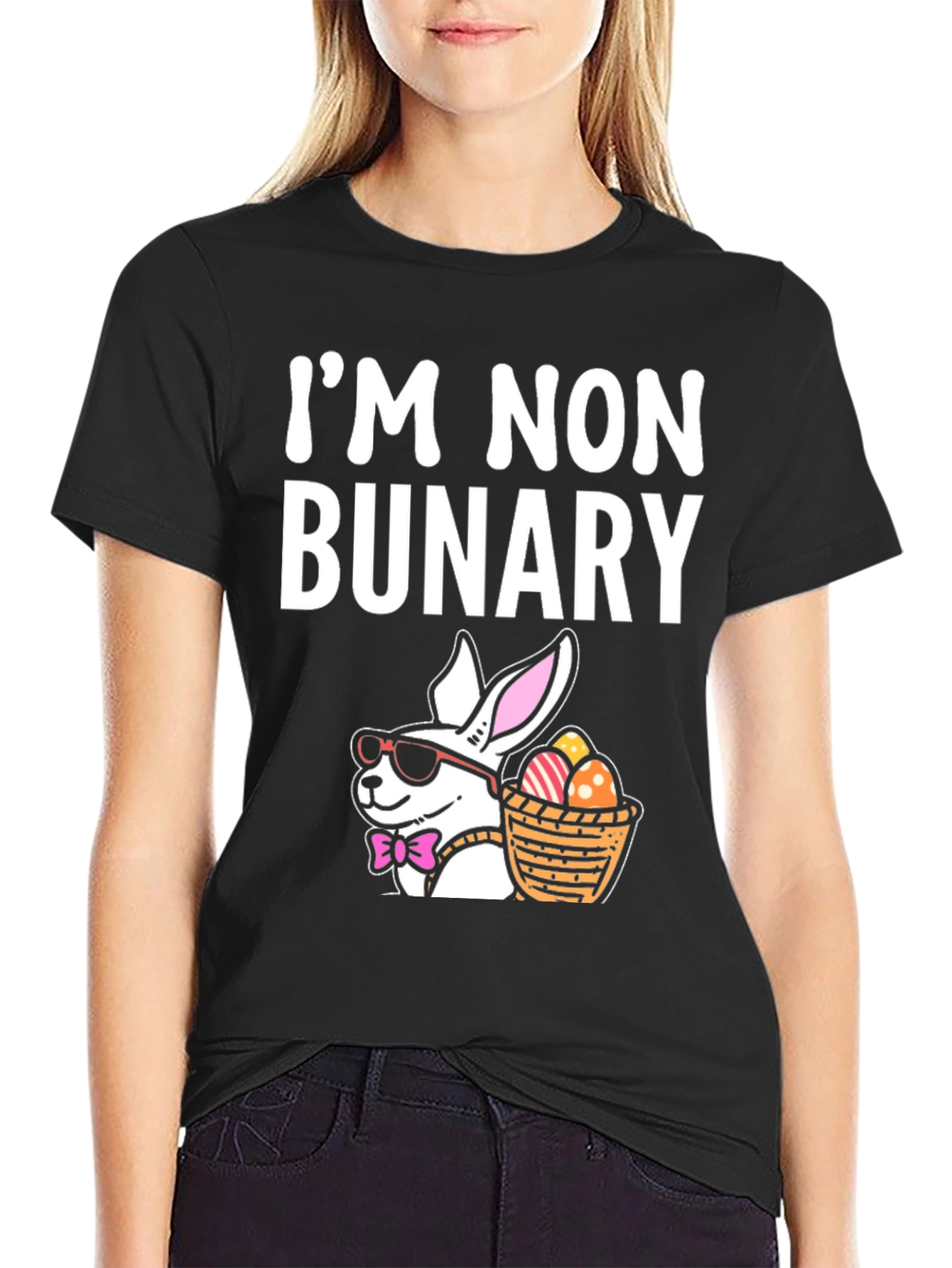 Im Non Bunary Funny Easter T-Shirt