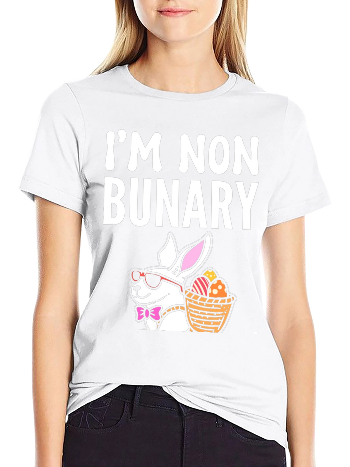 Im Non Bunary Funny Easter T-Shirt