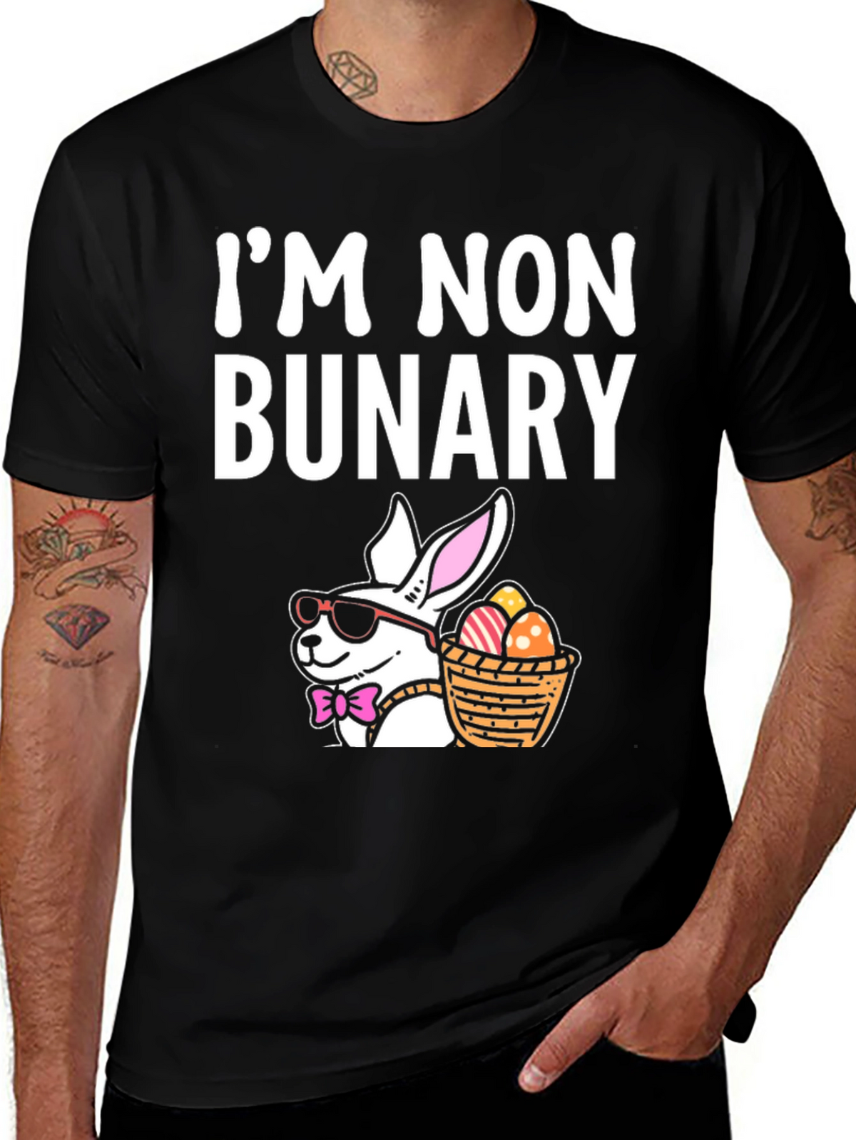 Im Non Bunary Funny Easter T-Shirt