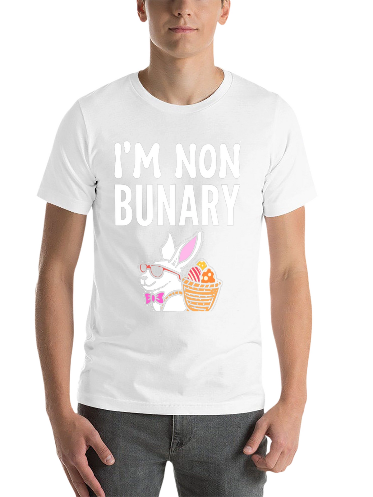 Im Non Bunary Funny Easter T-Shirt