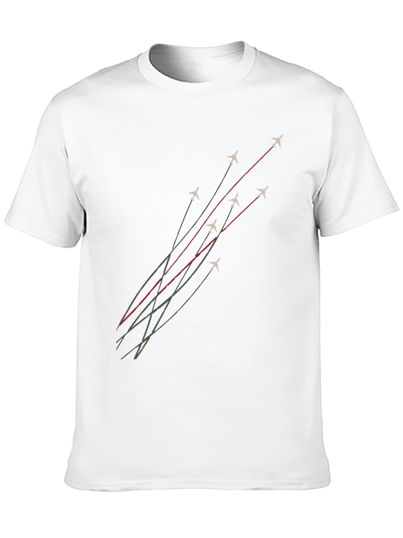 Jet Formation Graphic Tee - Black Cotton T-Shirt