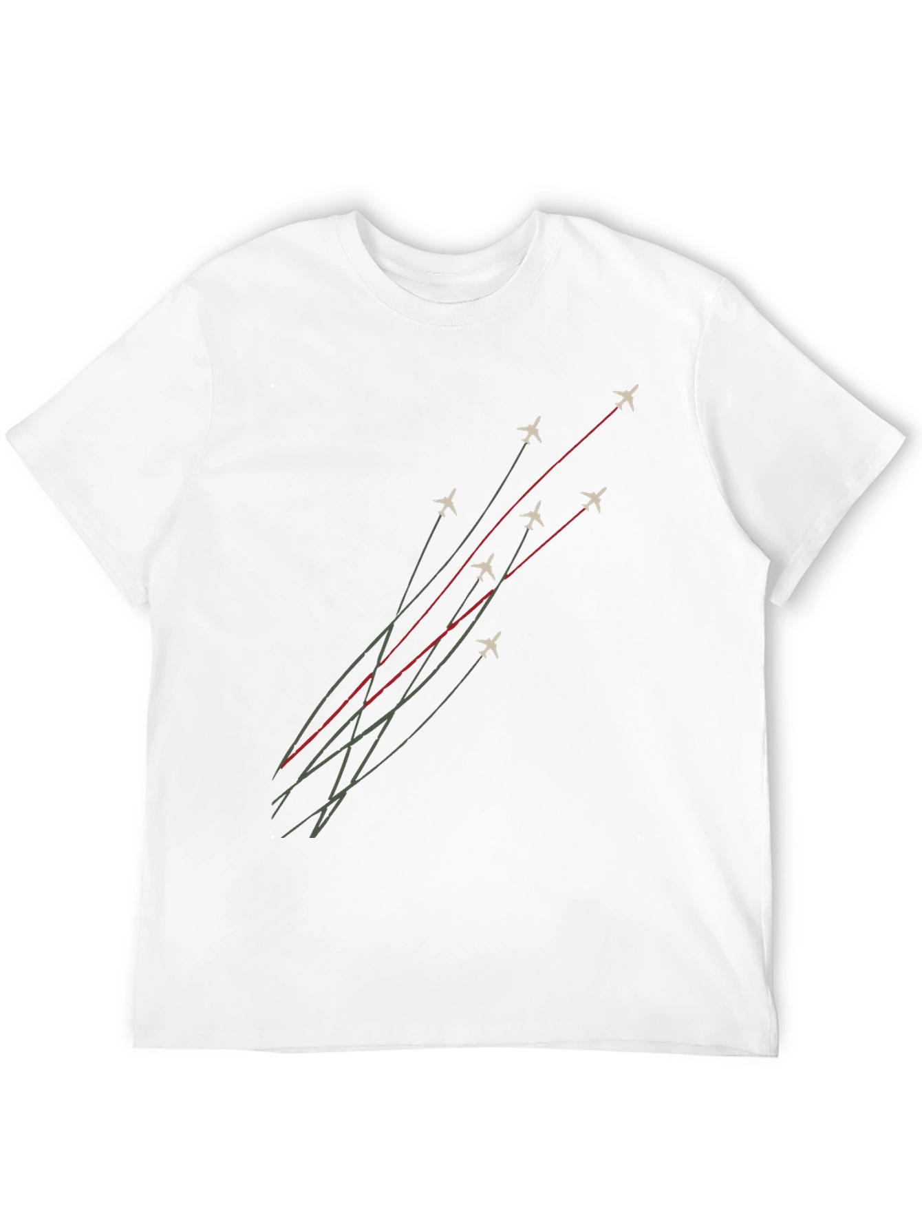 Jet Formation Graphic Tee - Black Cotton T-Shirt