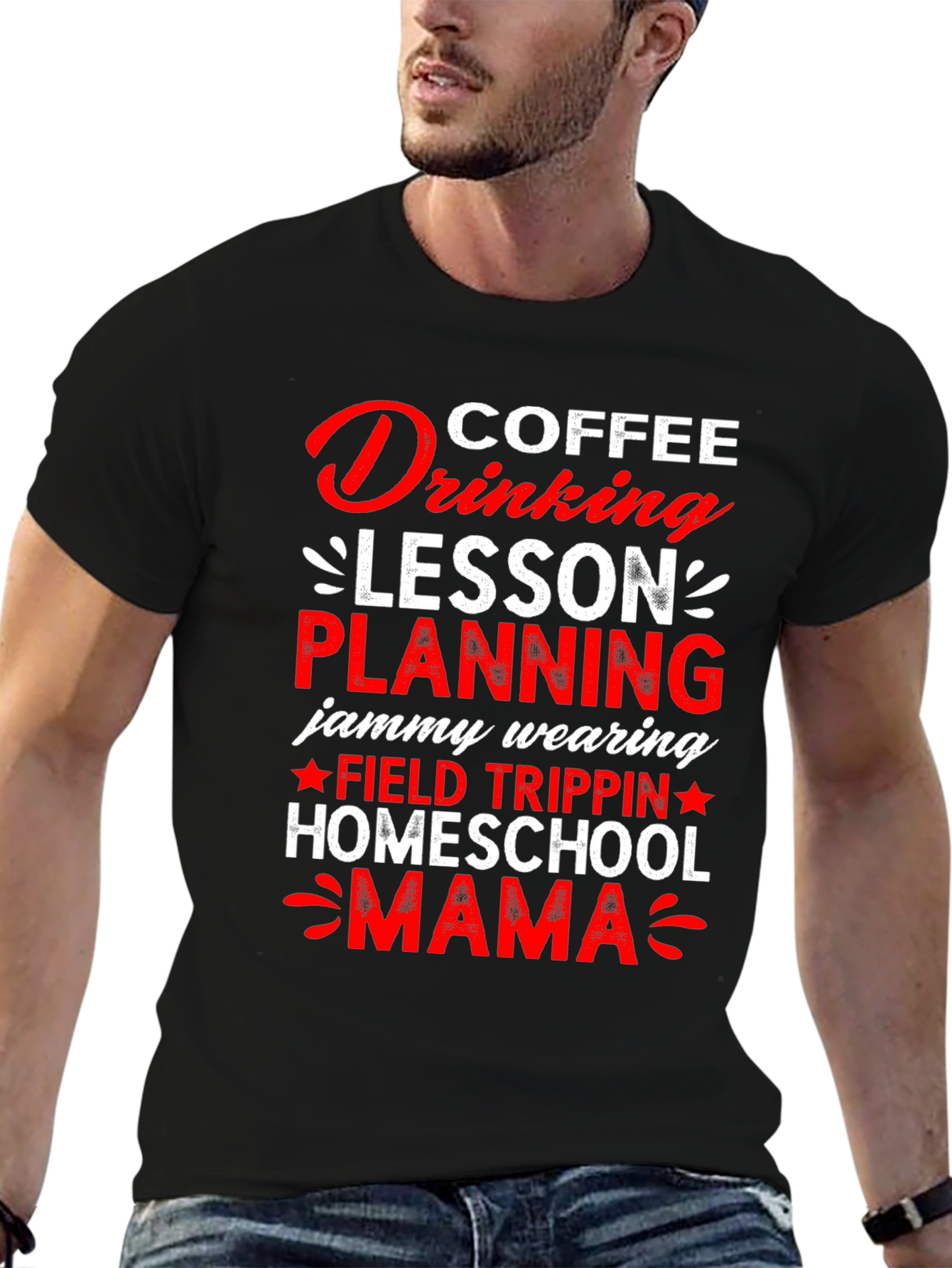 Coffee Drinking Homeschool Mama T-Shirt