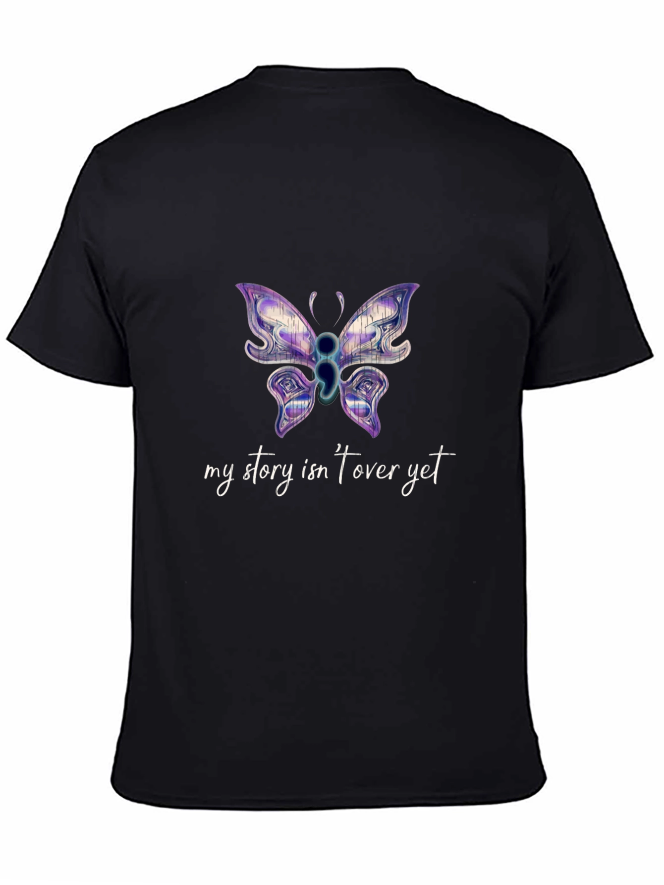 Butterfly Semicolon Mental Health Awareness T-Shirt