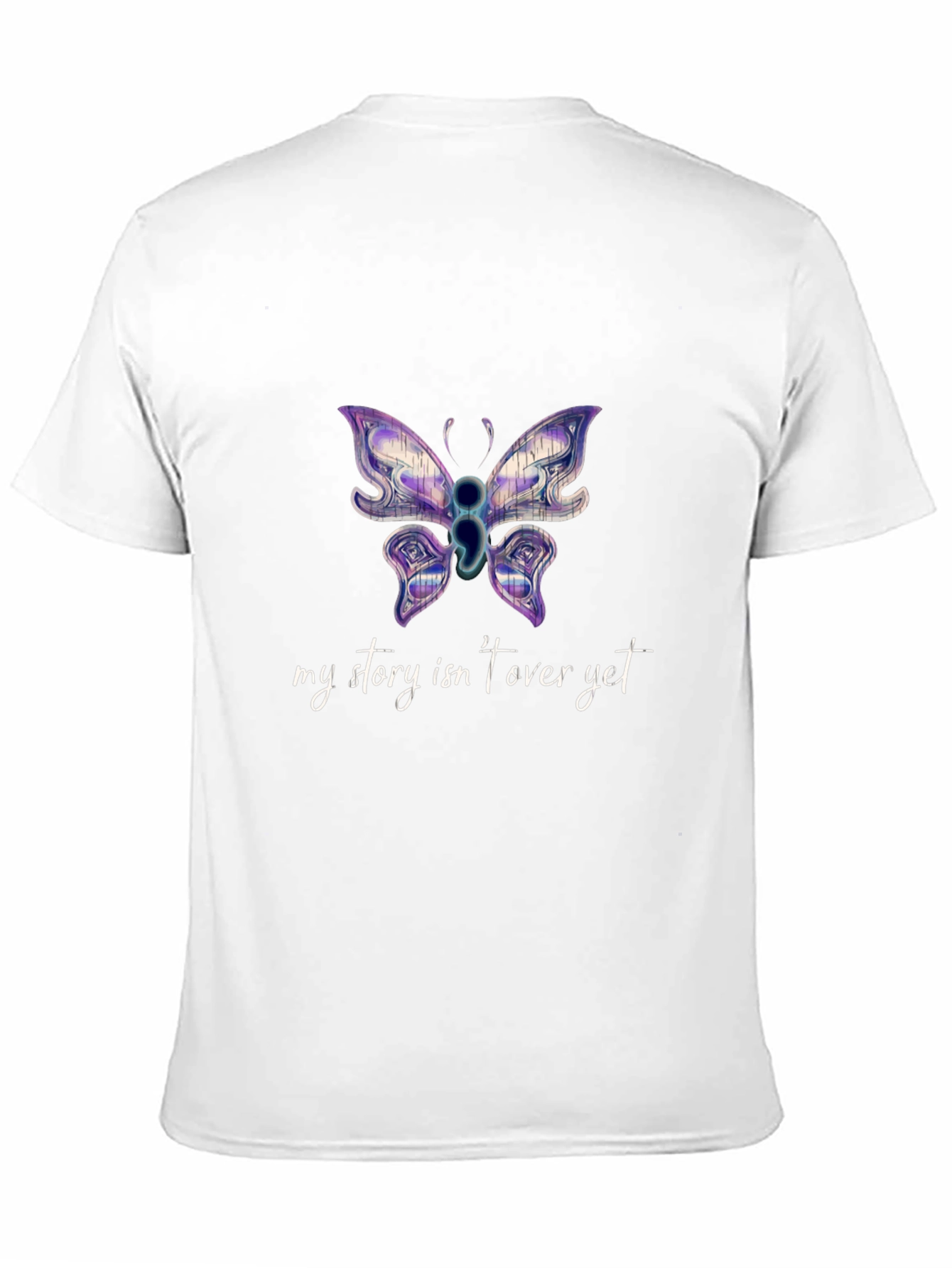 Butterfly Semicolon Mental Health Awareness T-Shirt