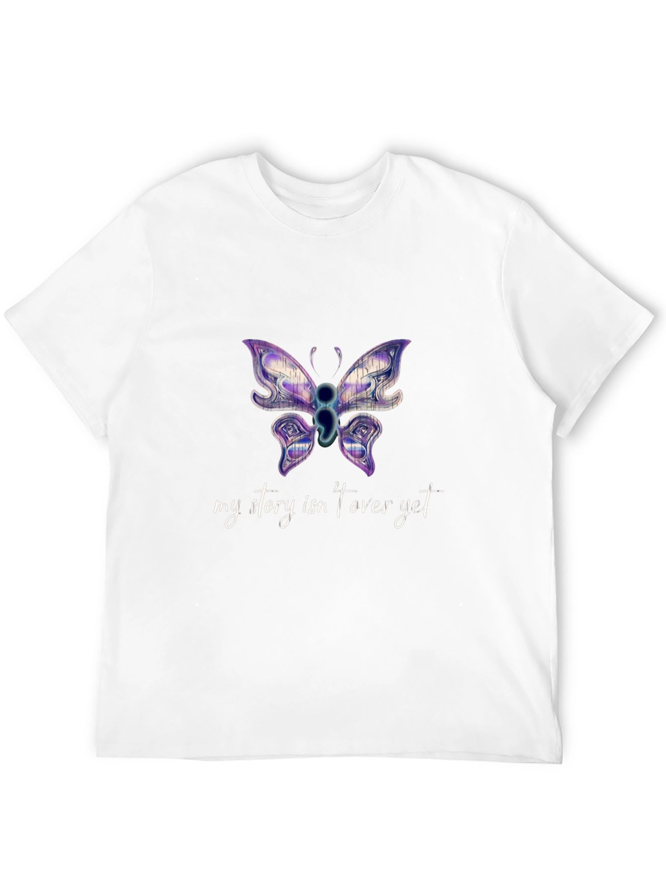 Butterfly Semicolon Mental Health Awareness T-Shirt