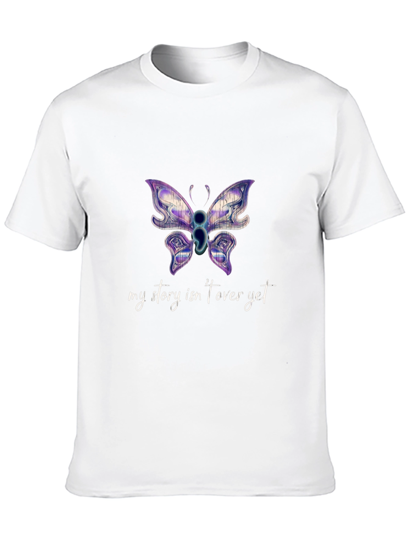 Butterfly Semicolon Mental Health Awareness T-Shirt