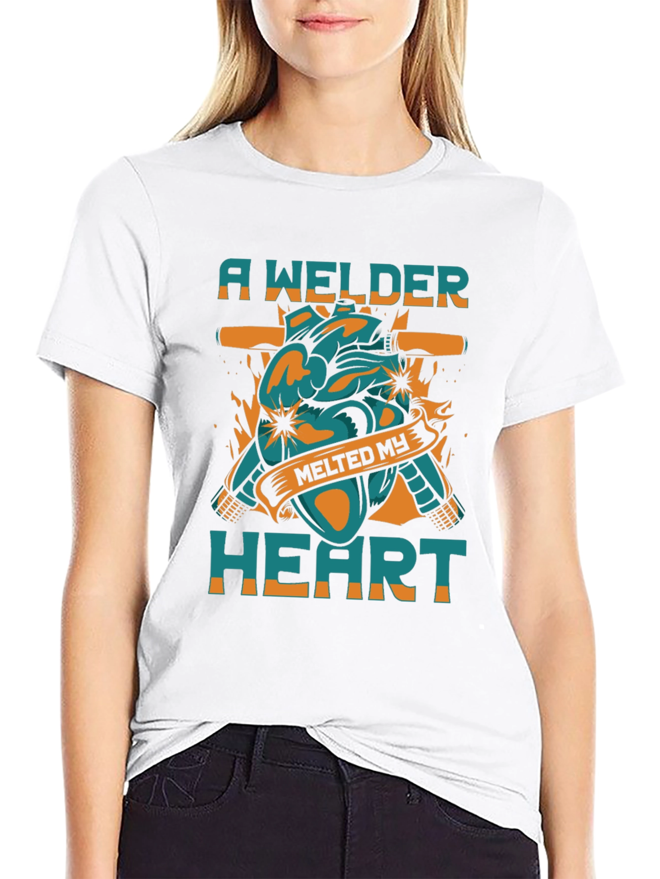 Welder Heart T-Shirt - Melts My Heart!