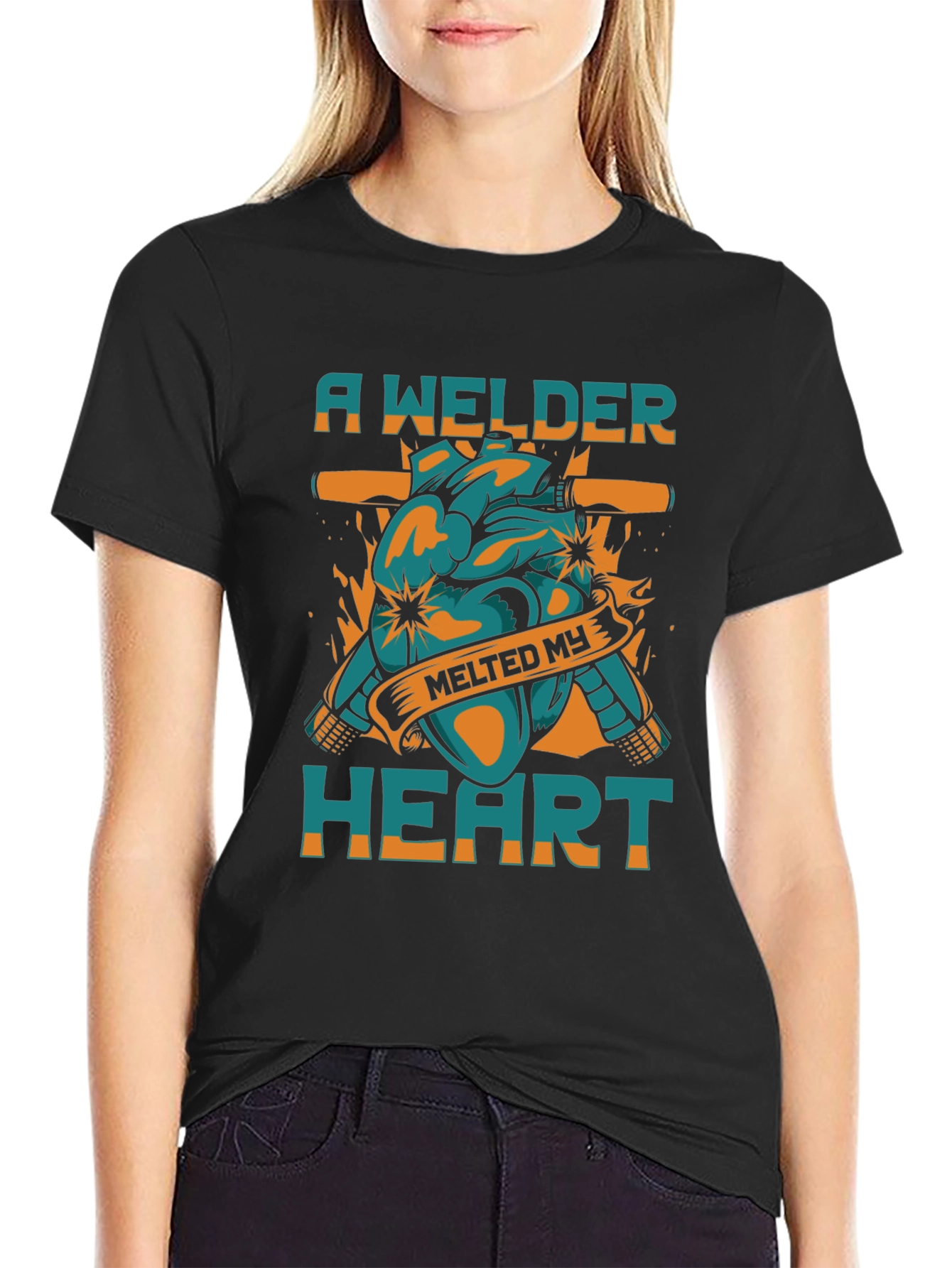 Welder Heart T-Shirt - Melts My Heart!