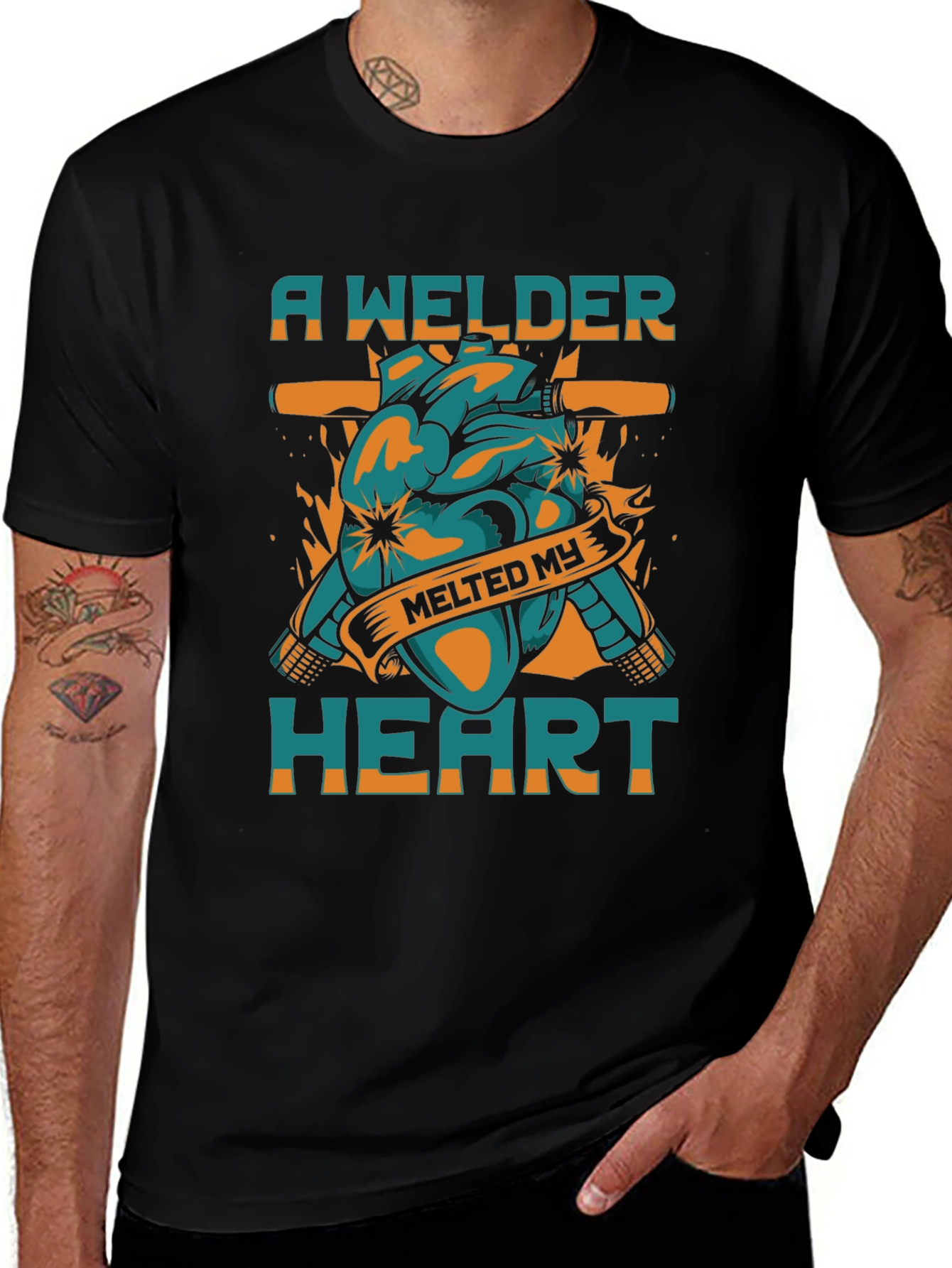 Welder Heart T-Shirt - Melts My Heart!