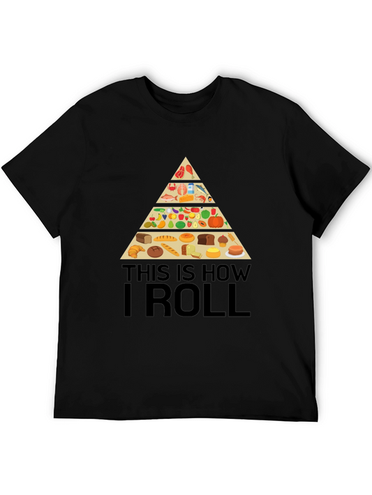 Food Pyramid T-Shirt - Funny Diet Tee