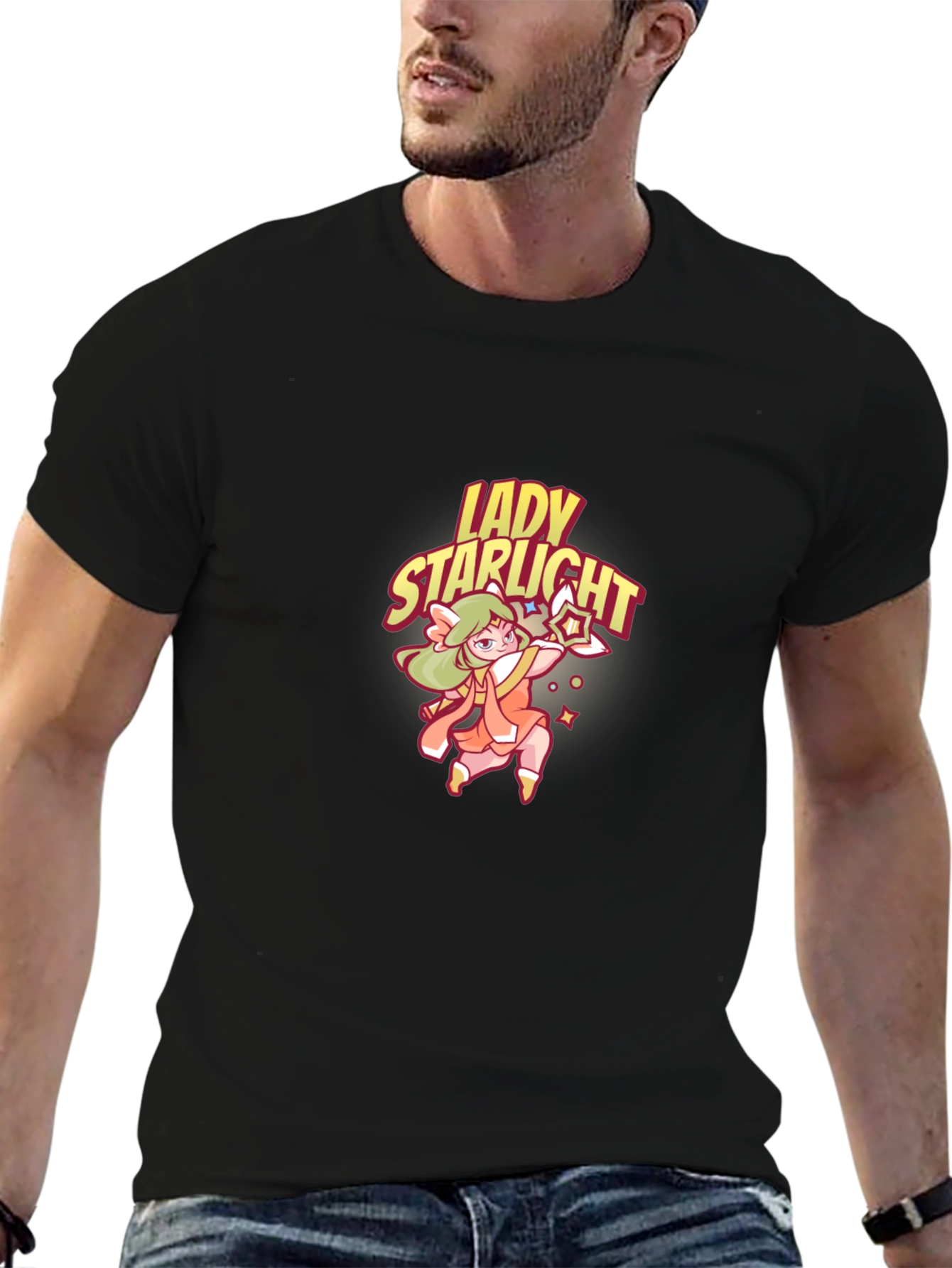 Lady Starlight Graphic Tee - Black Unisex T-Shirt