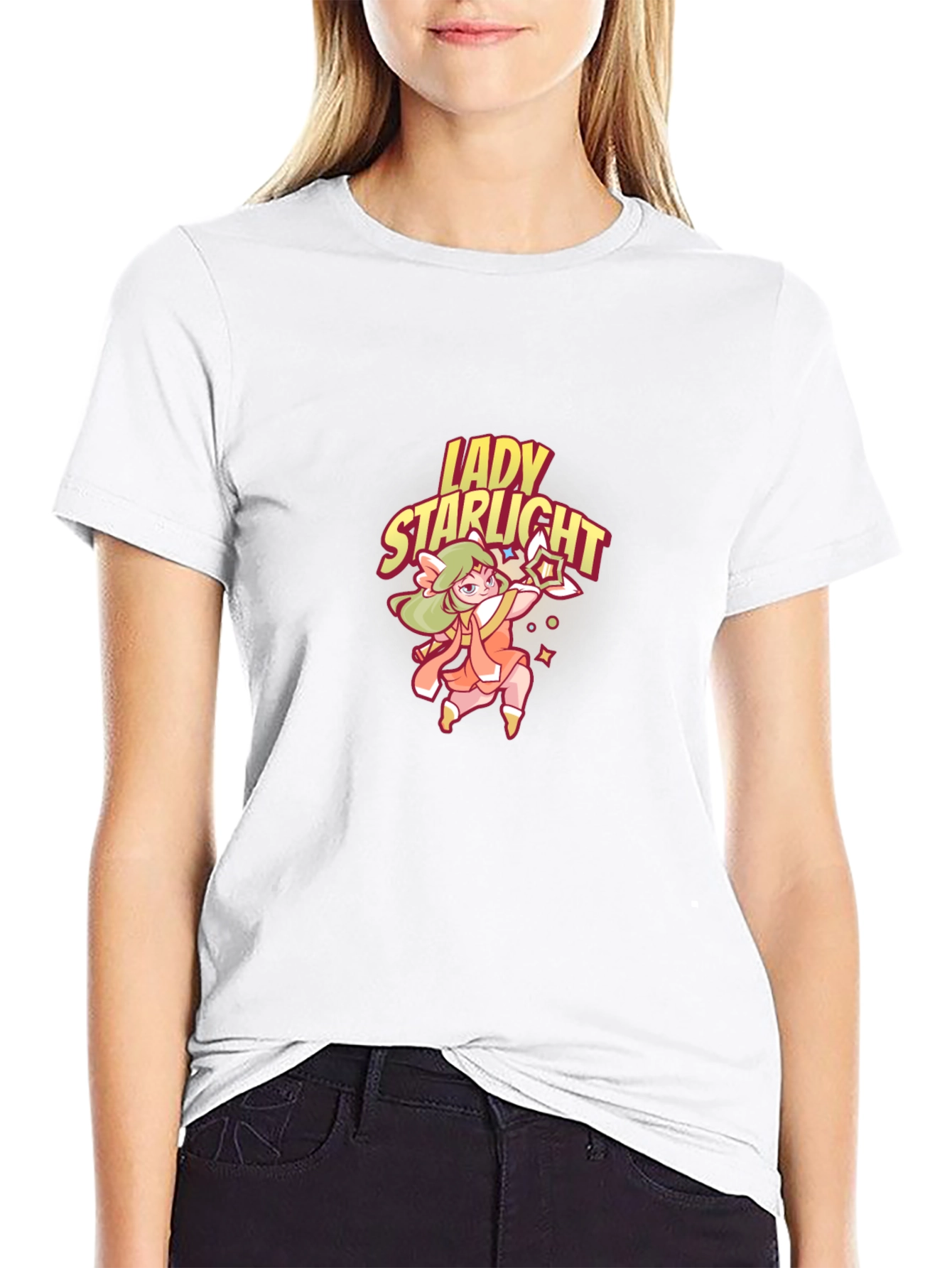 Lady Starlight Graphic Tee - Black Unisex T-Shirt