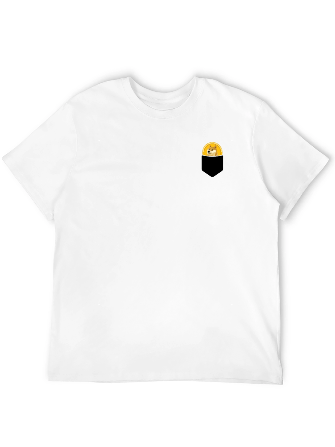 Doge in Pocket T-Shirt - Black