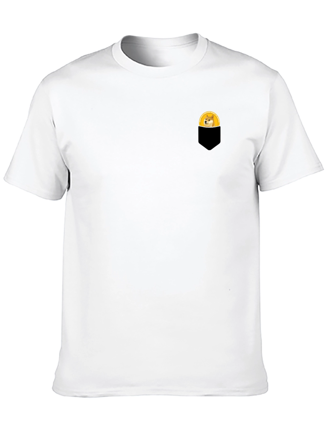 Doge in Pocket T-Shirt - Black