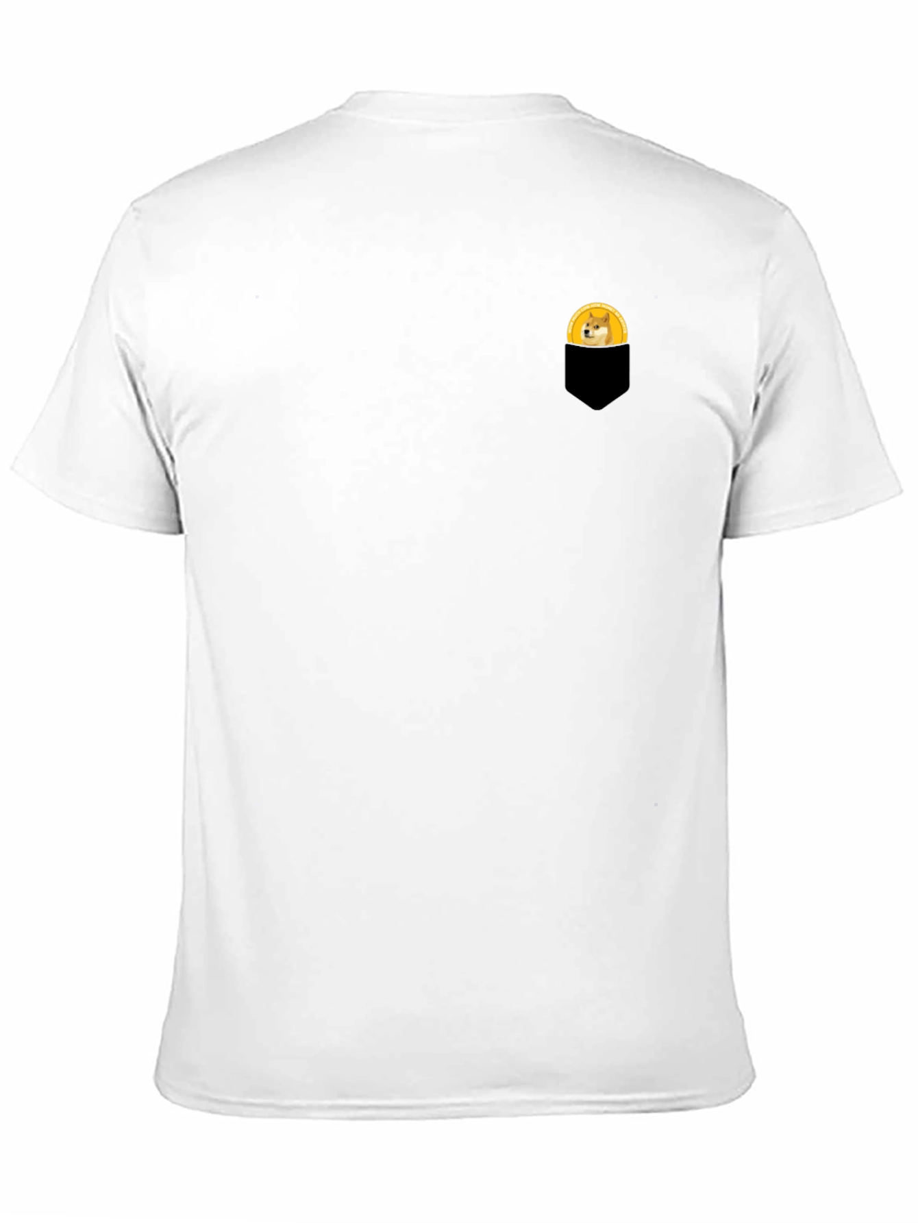Doge in Pocket T-Shirt - Black