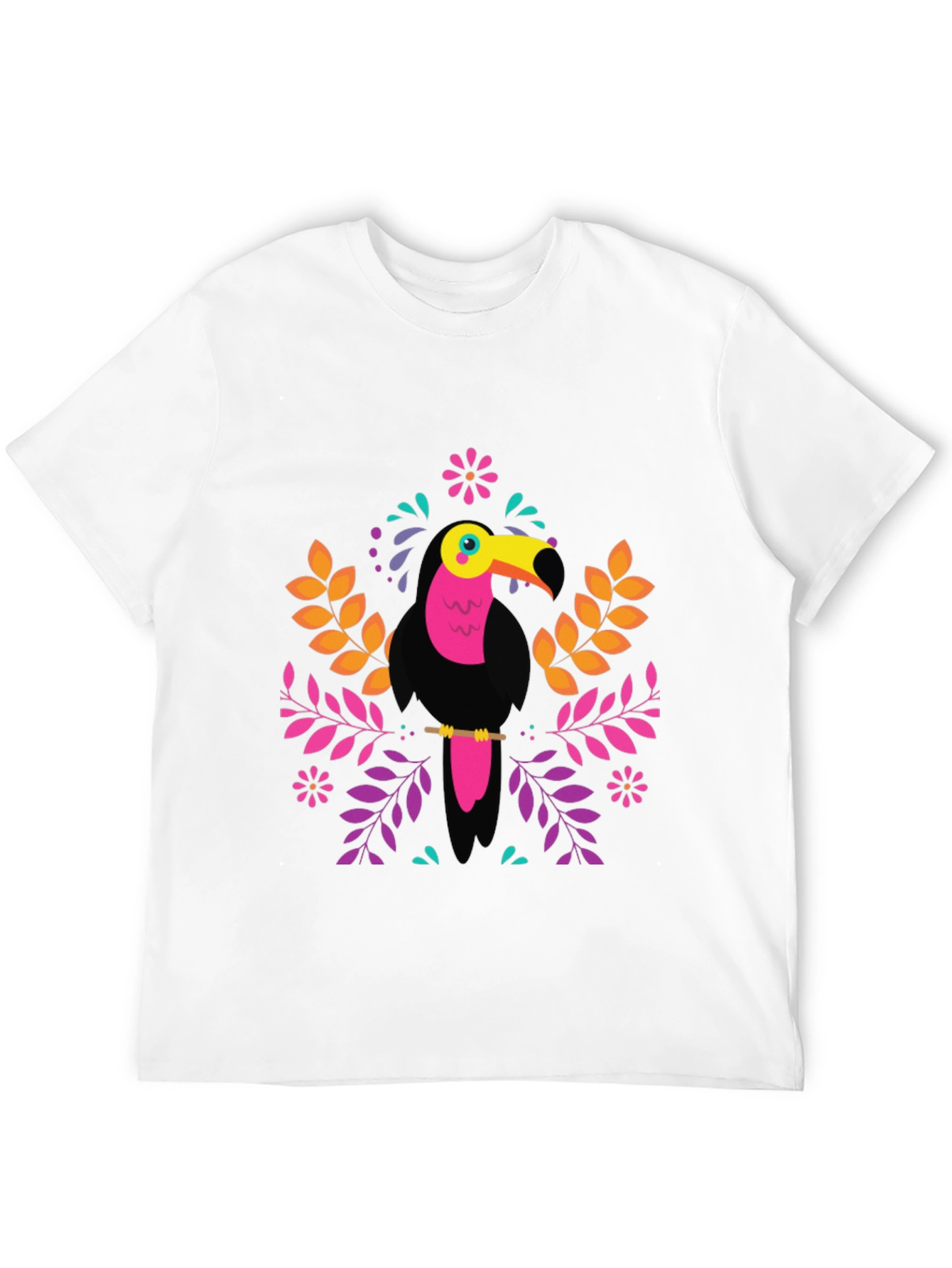 Tropical Toucan Graphic Tee - Vibrant Bird Design