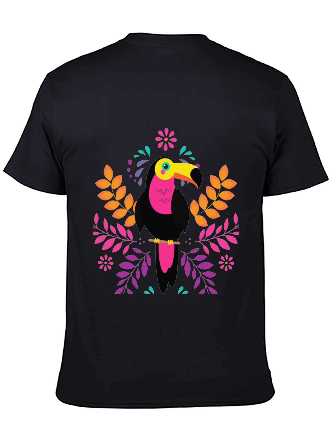 Tropical Toucan Graphic Tee - Vibrant Bird Design