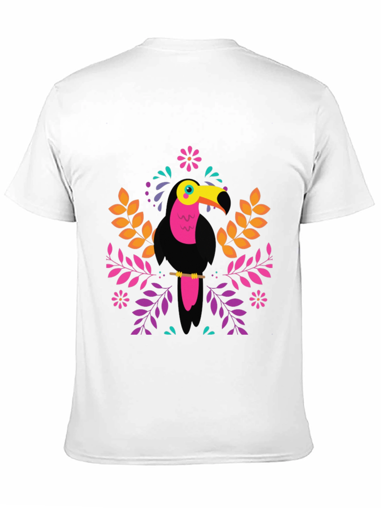 Tropical Toucan Graphic Tee - Vibrant Bird Design