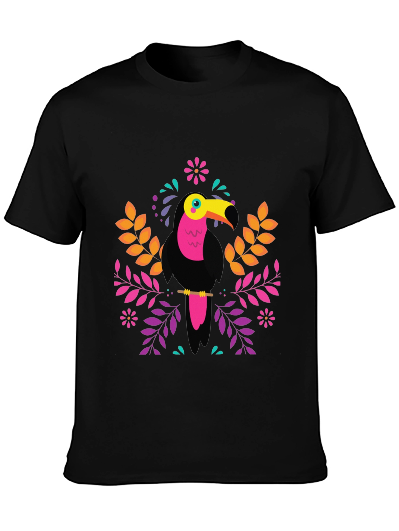 Tropical Toucan Graphic Tee - Vibrant Bird Design