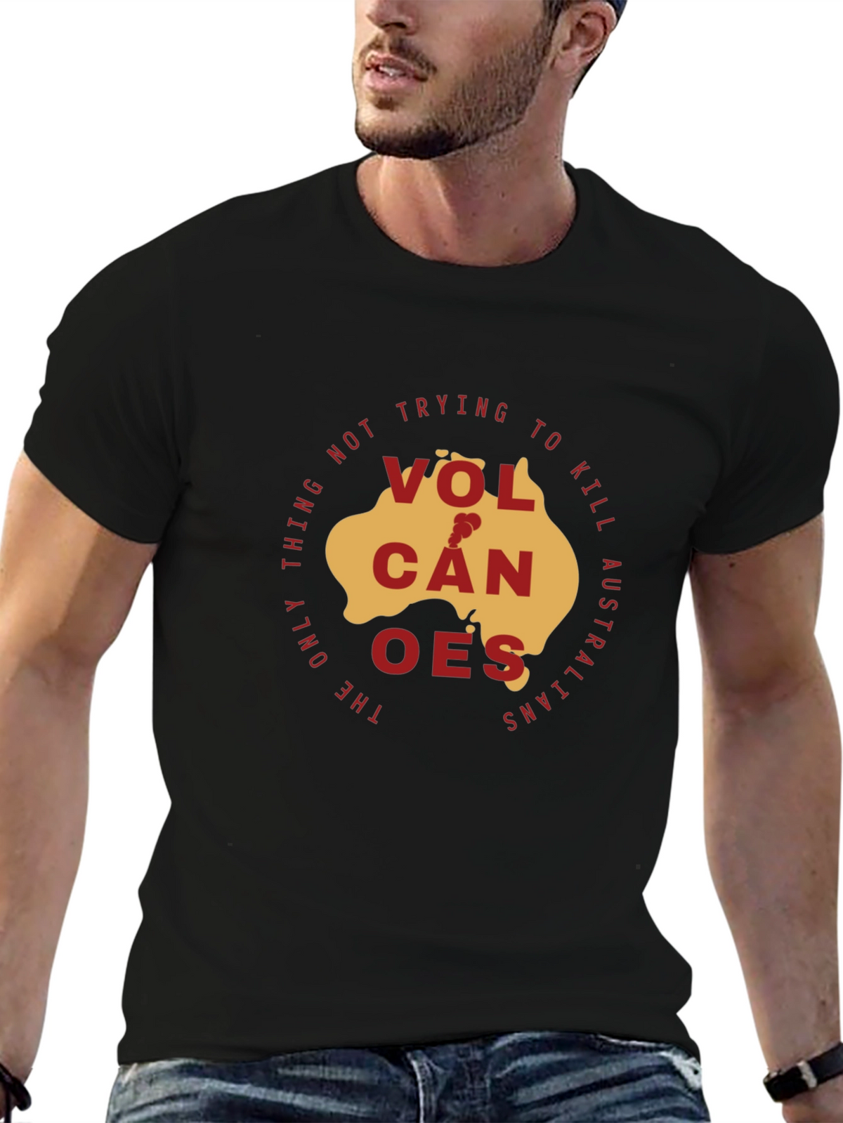 Volcanoes Australia Graphic T-Shirt
