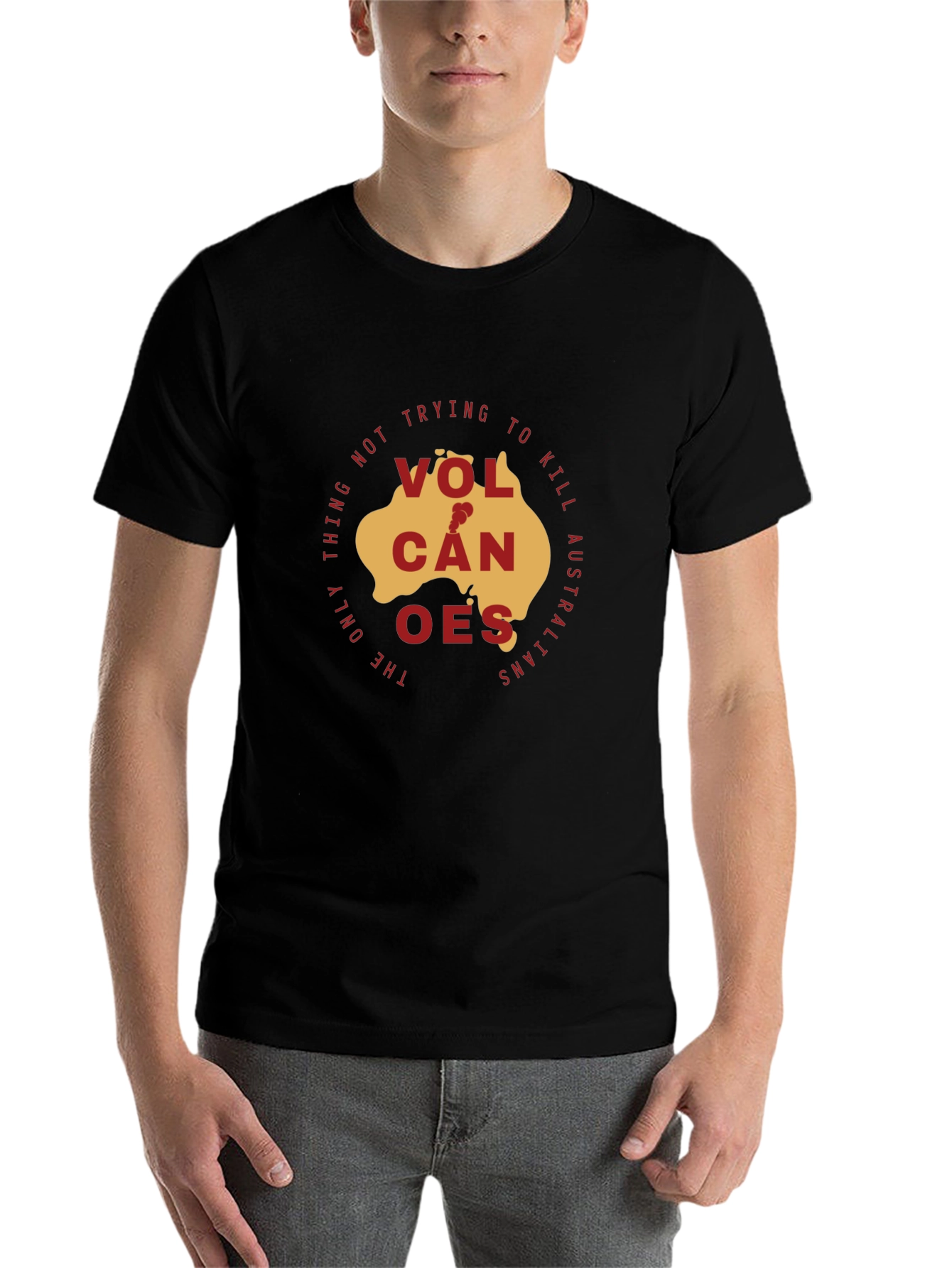 Volcanoes Australia Graphic T-Shirt