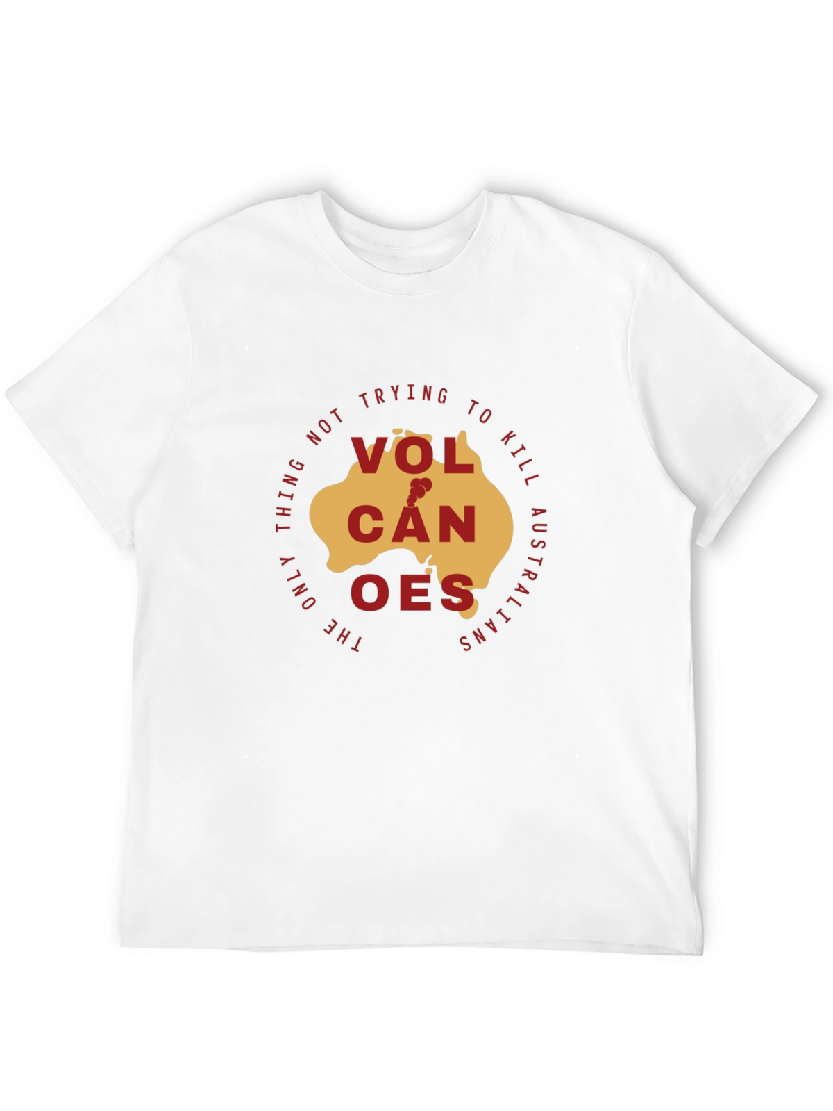 Volcanoes Australia Graphic T-Shirt
