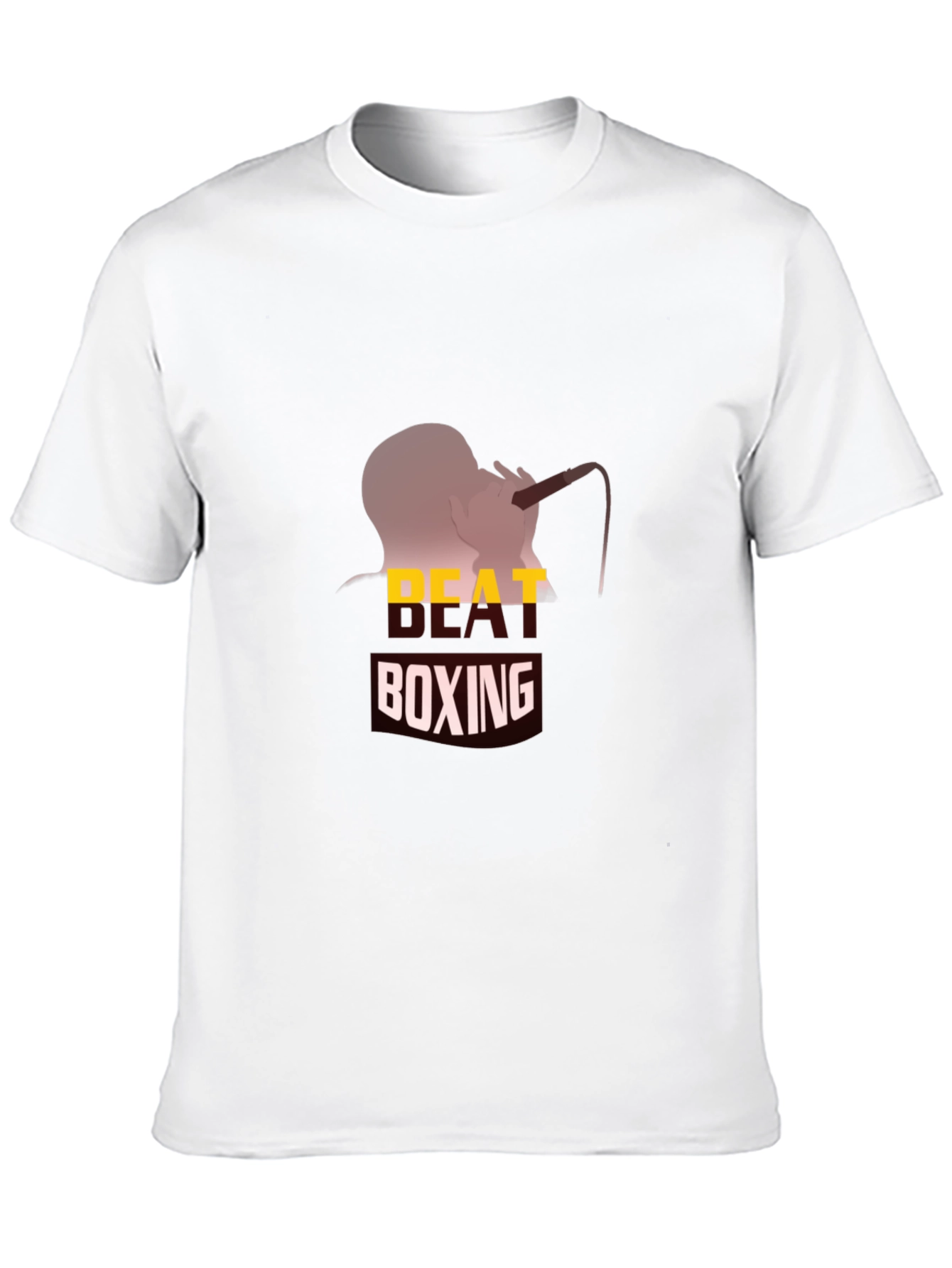 Beat Boxing Graphic Tee - Black Cotton T-Shirt