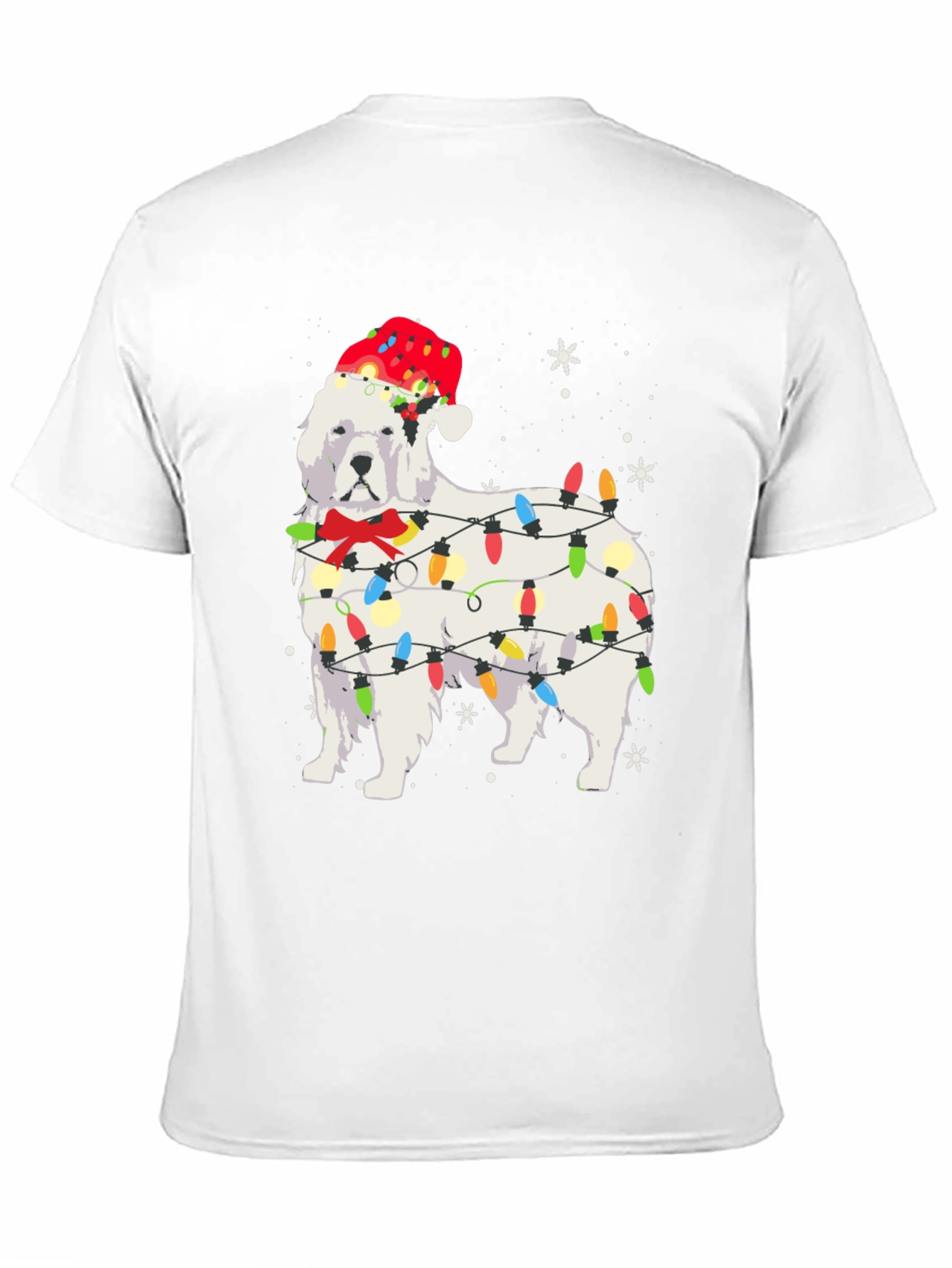 Festive Dog Christmas Lights T-Shirt