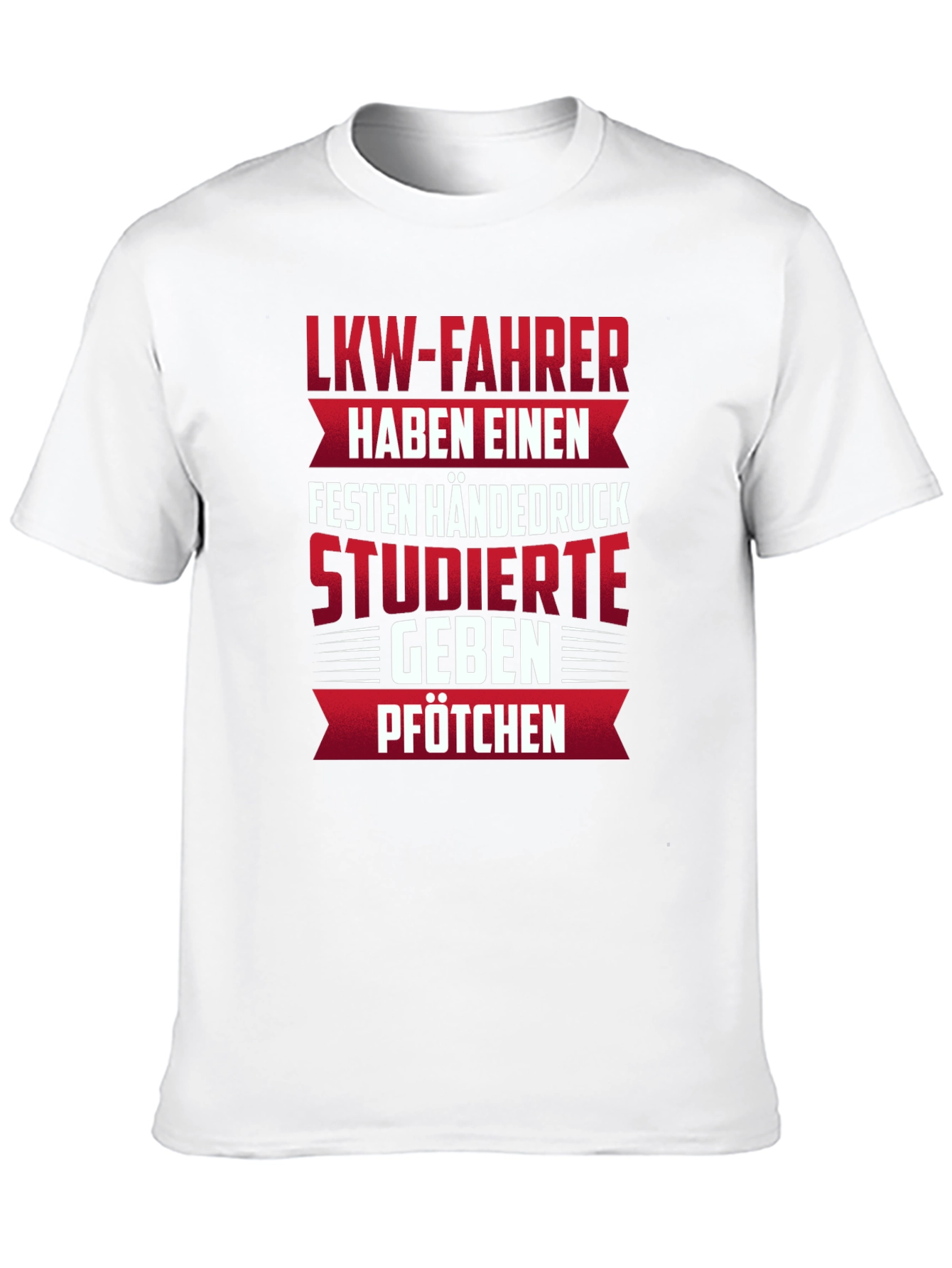 LKW-Fahrer Truck Driver Printed Black T-Shirt